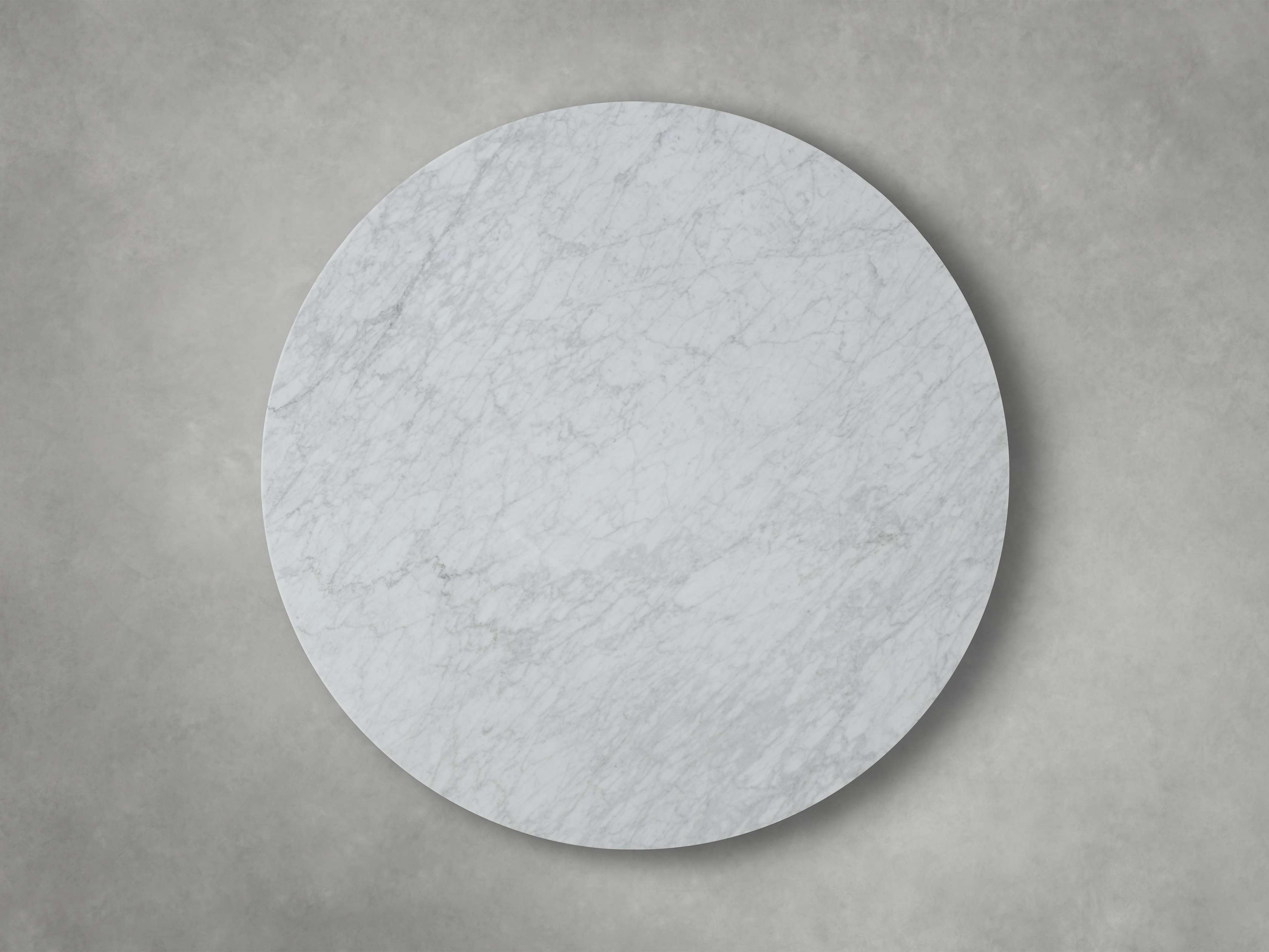 Saint Germain Round Coffee Table with Metal Dauphine Base