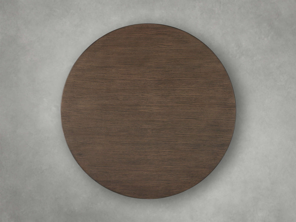 Saint Germain Round Wood Coffee Table with Rennes Base