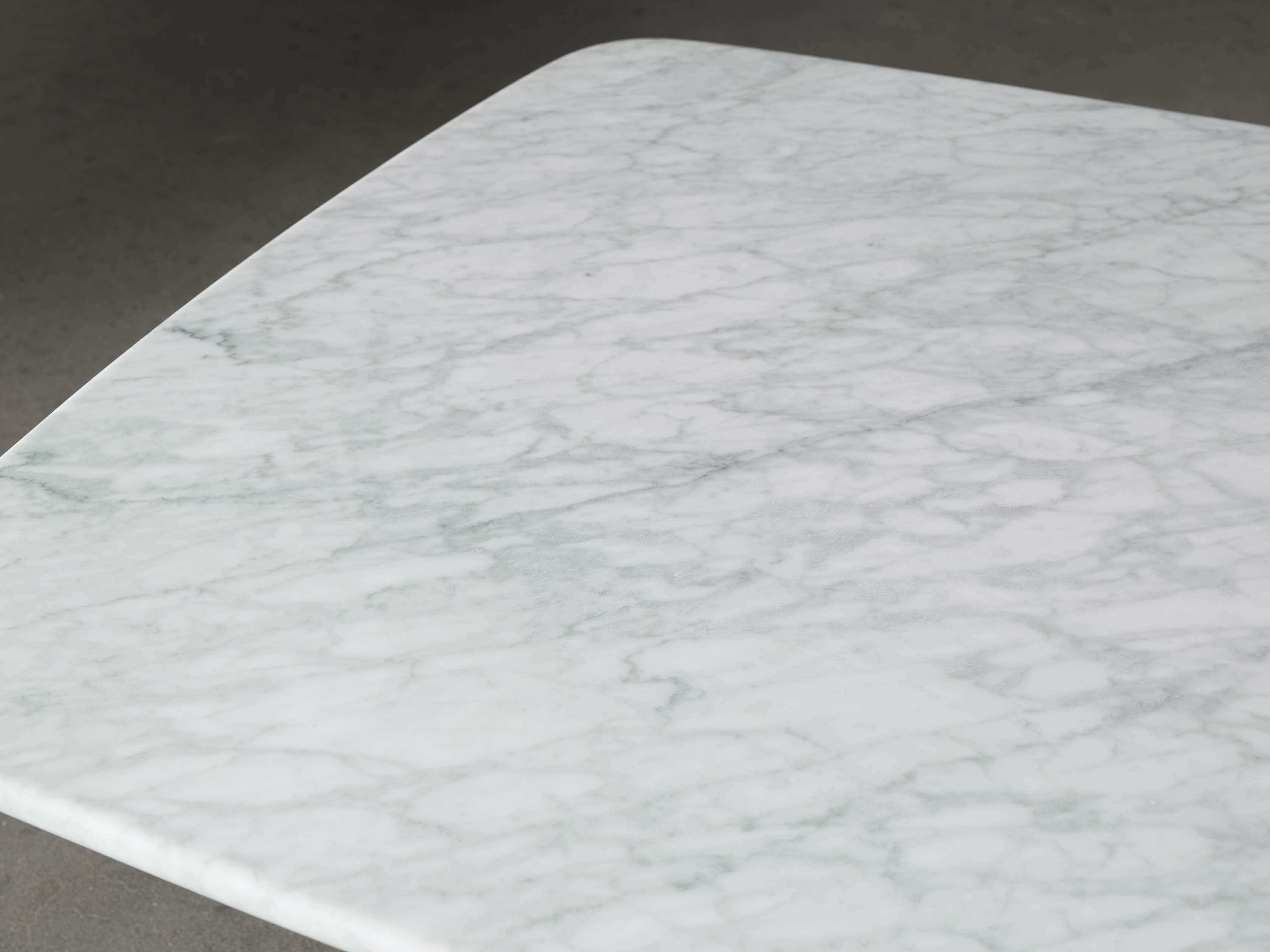 Saint Germain Stone Top Coffee Table with Wood Clement Base
