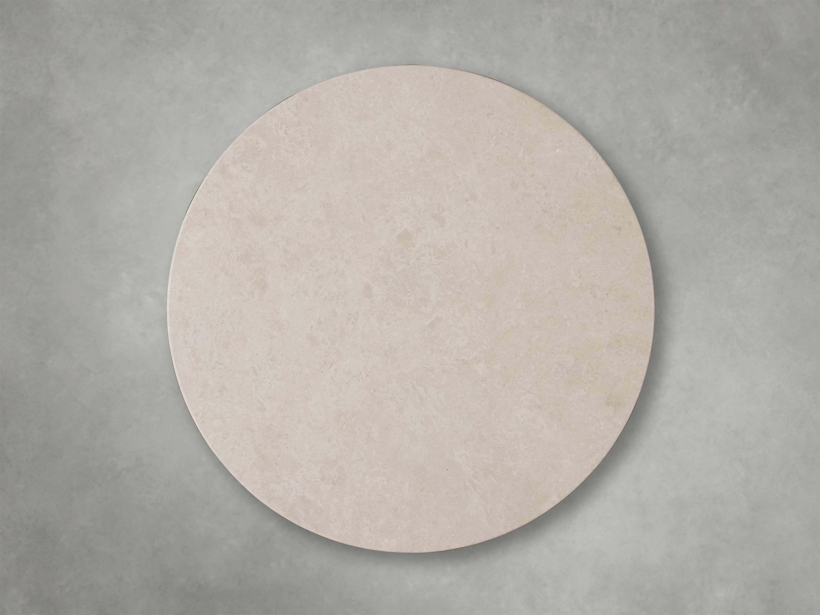 Saint Germain Round Coffee Table with Metal Dauphine Base