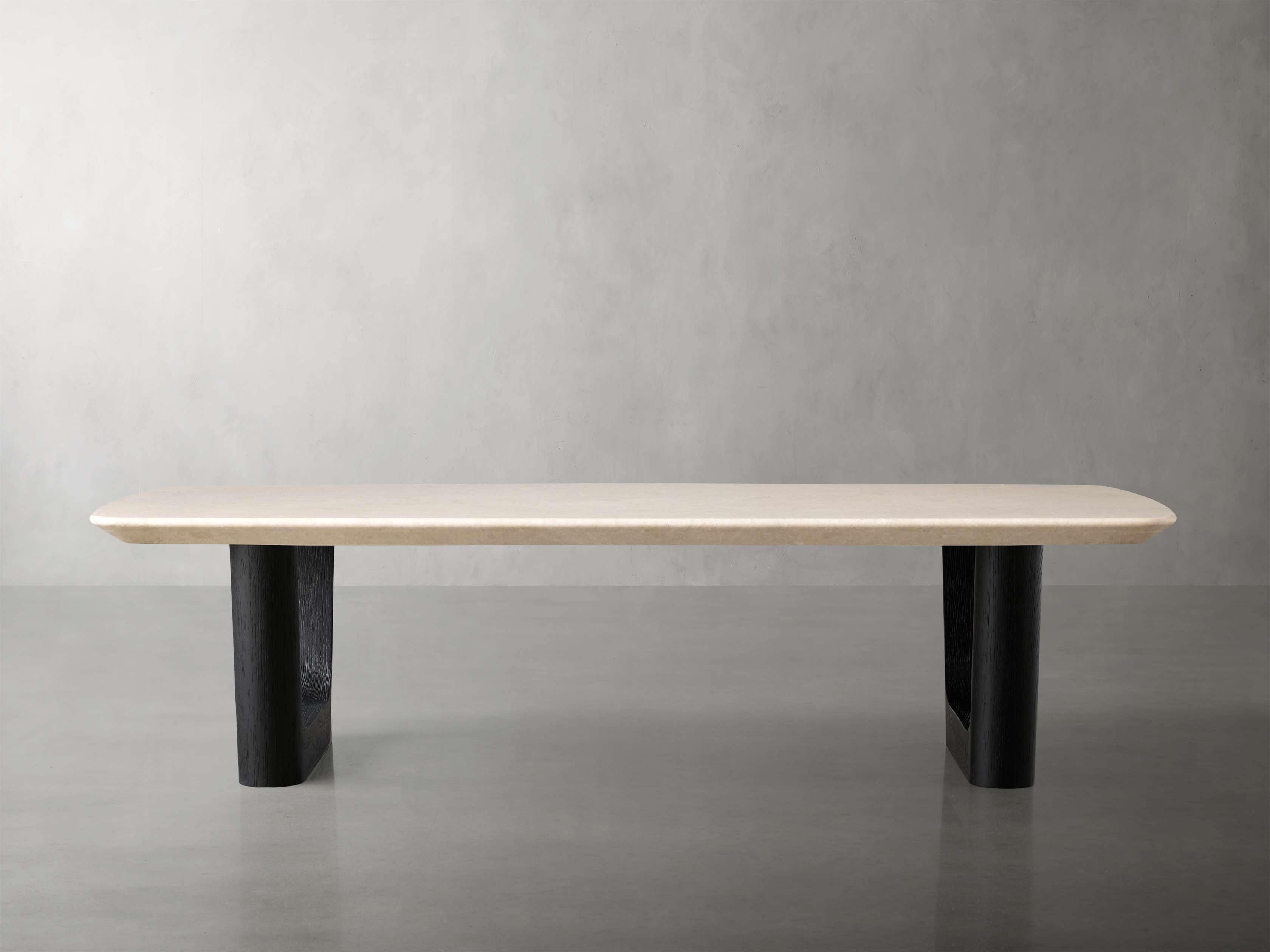 Saint Germain Stone Coffee Table with Rennes Base