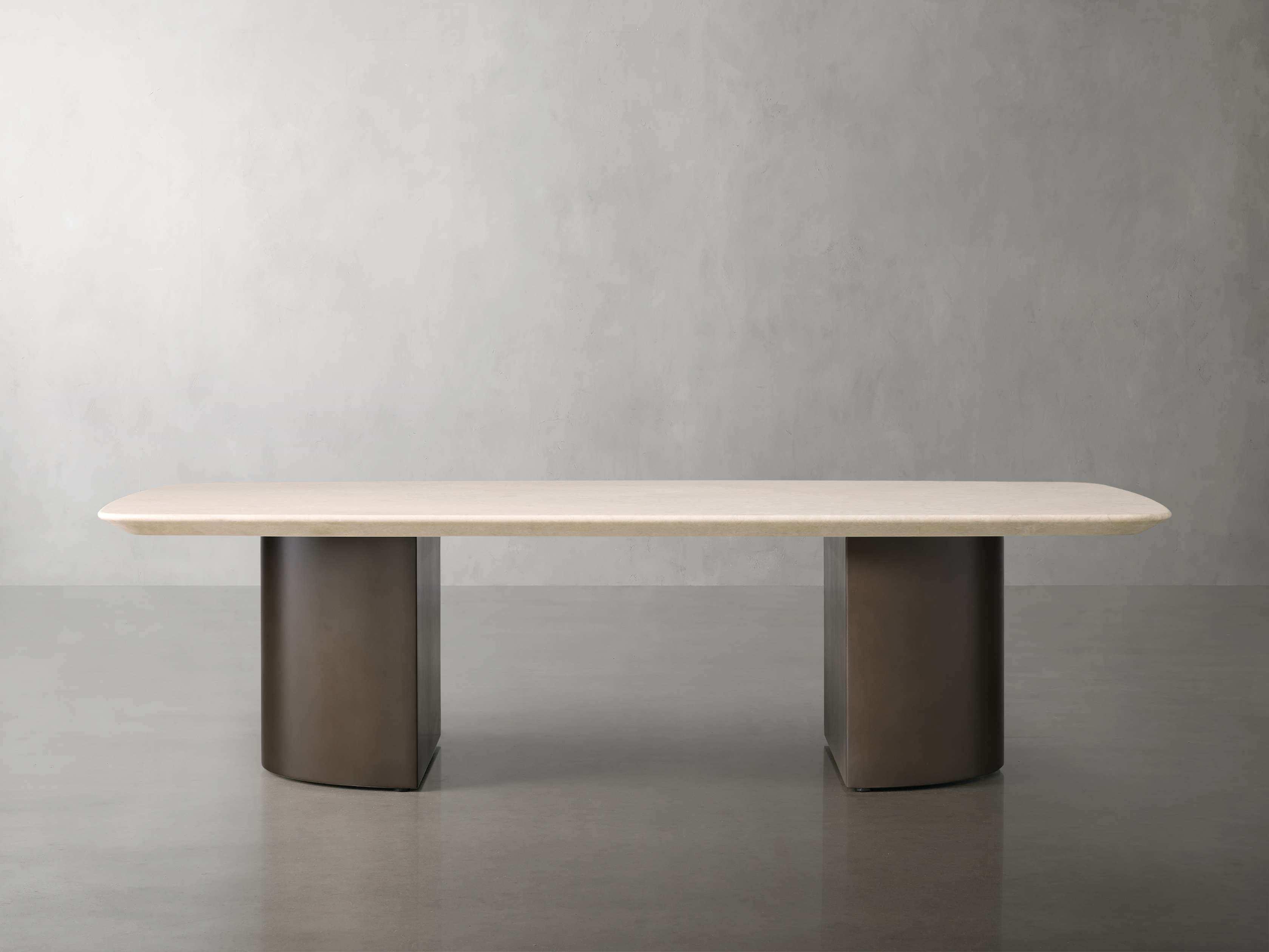 Saint Germain Coffee Table with Metal Dauphine Base