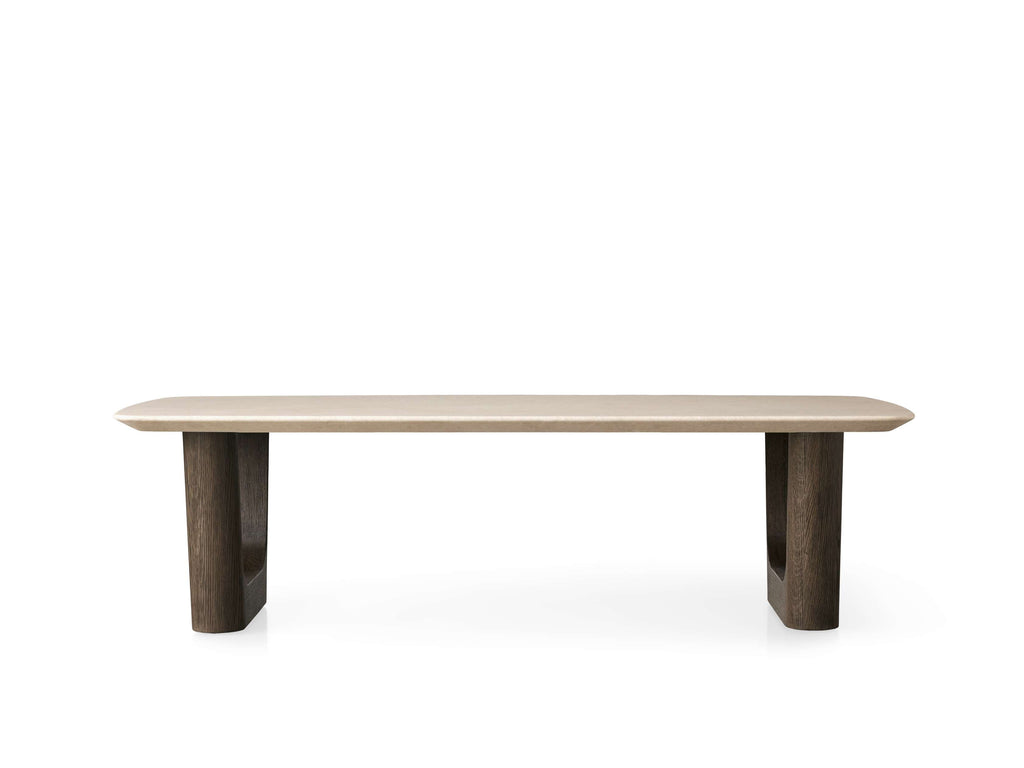 Saint Germain Stone Coffee Table with Rennes Base