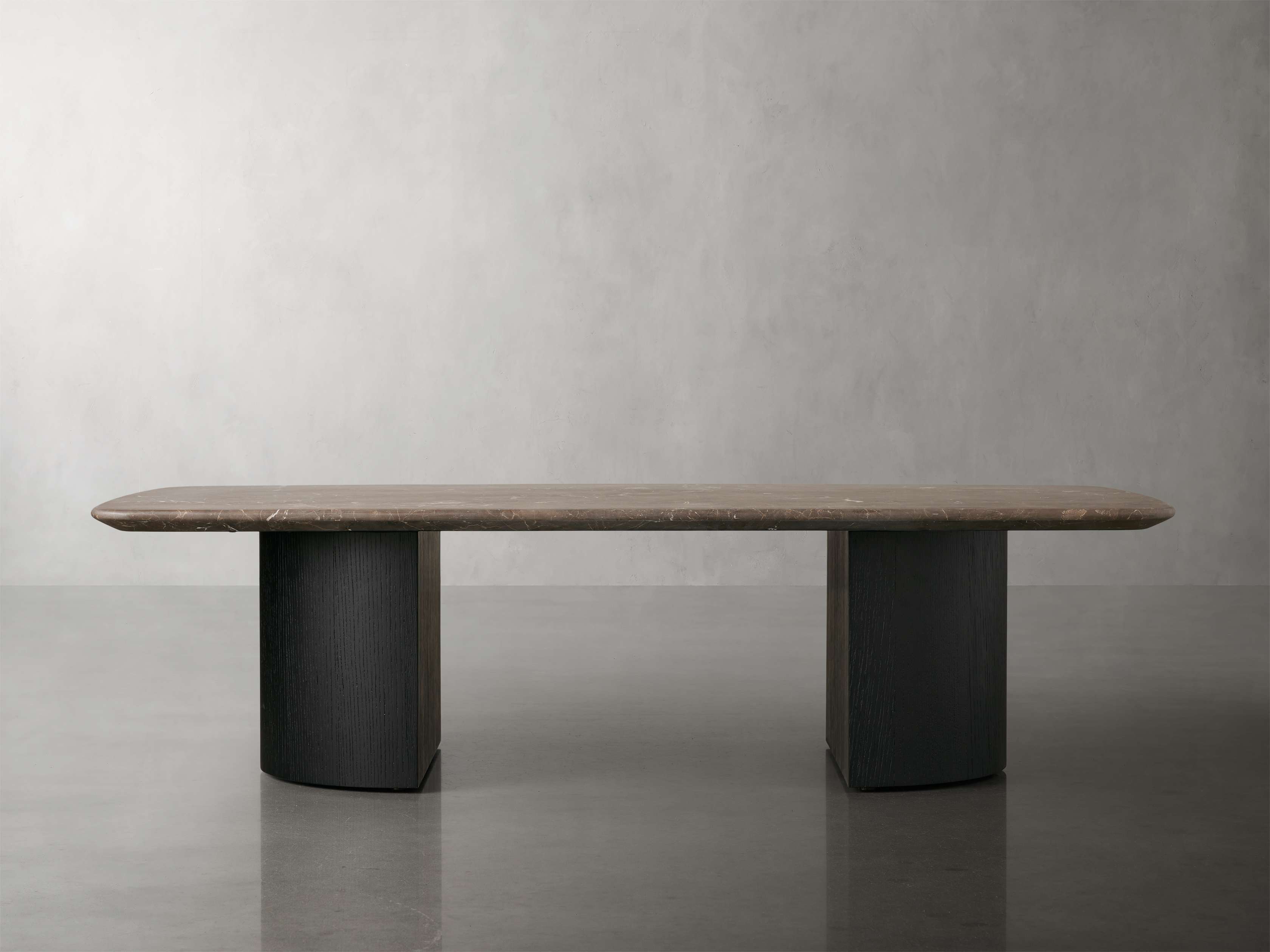 Saint Germain Stone Coffee Table with Dauphine Base