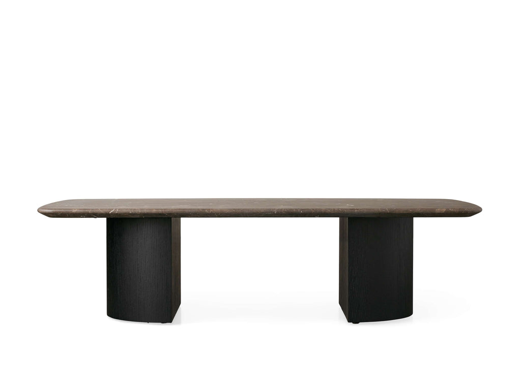 Saint Germain Stone Coffee Table with Dauphine Base