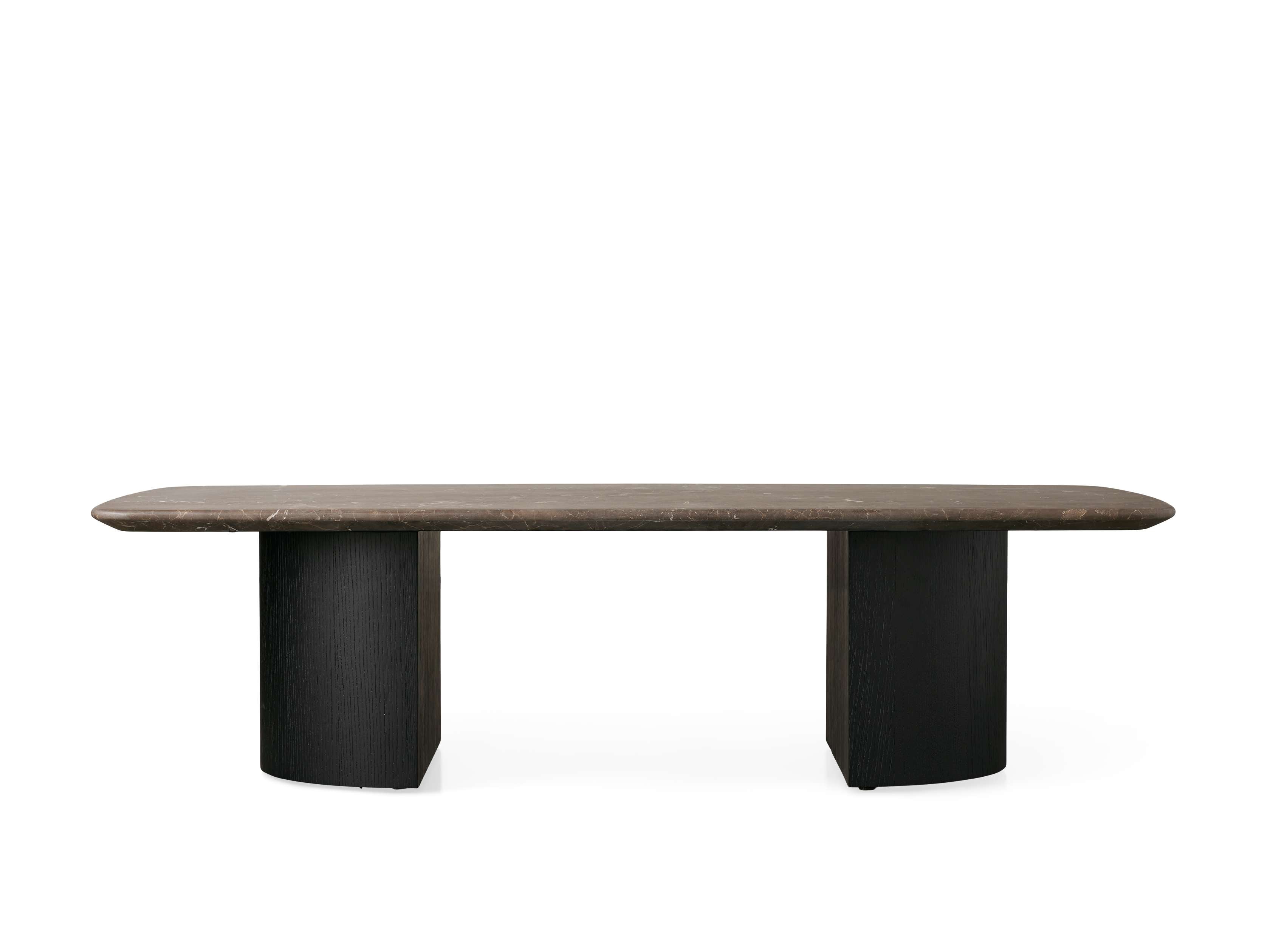 Saint Germain Stone Coffee Table with Dauphine Base