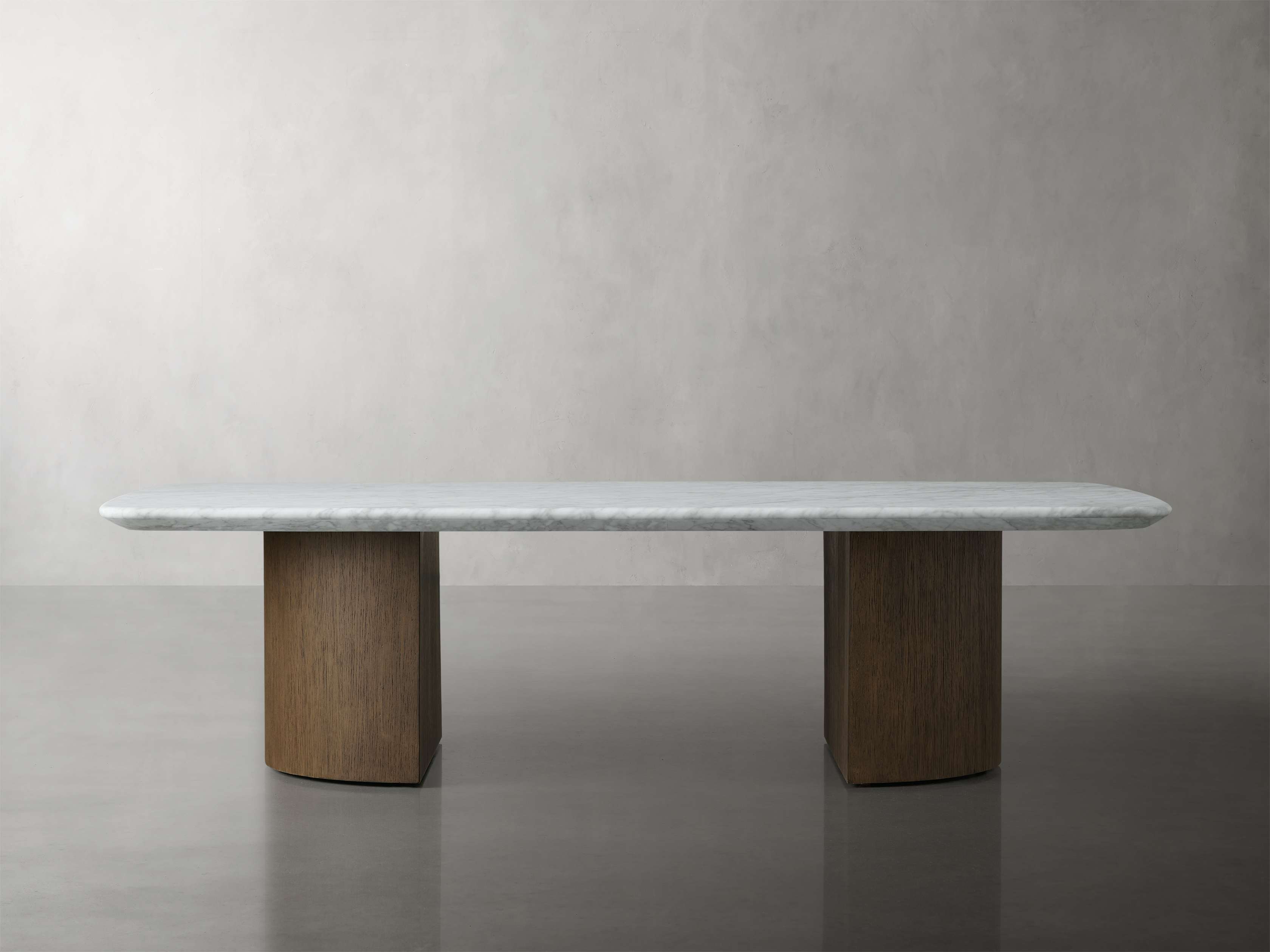 Saint Germain Stone Coffee Table with Dauphine Base