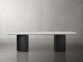 Saint Germain Stone Coffee Table with Dauphine Base
