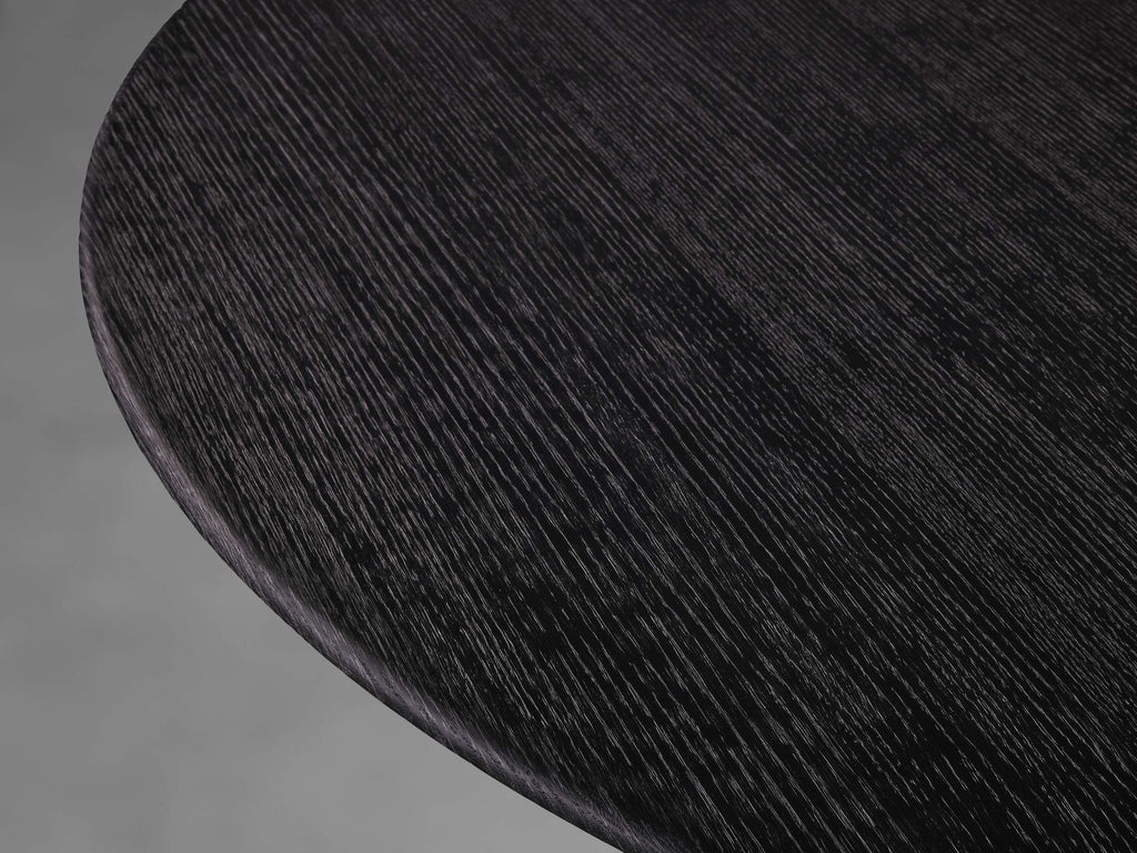 Saint Germain Round Wood Coffee Table with Dauphine Base