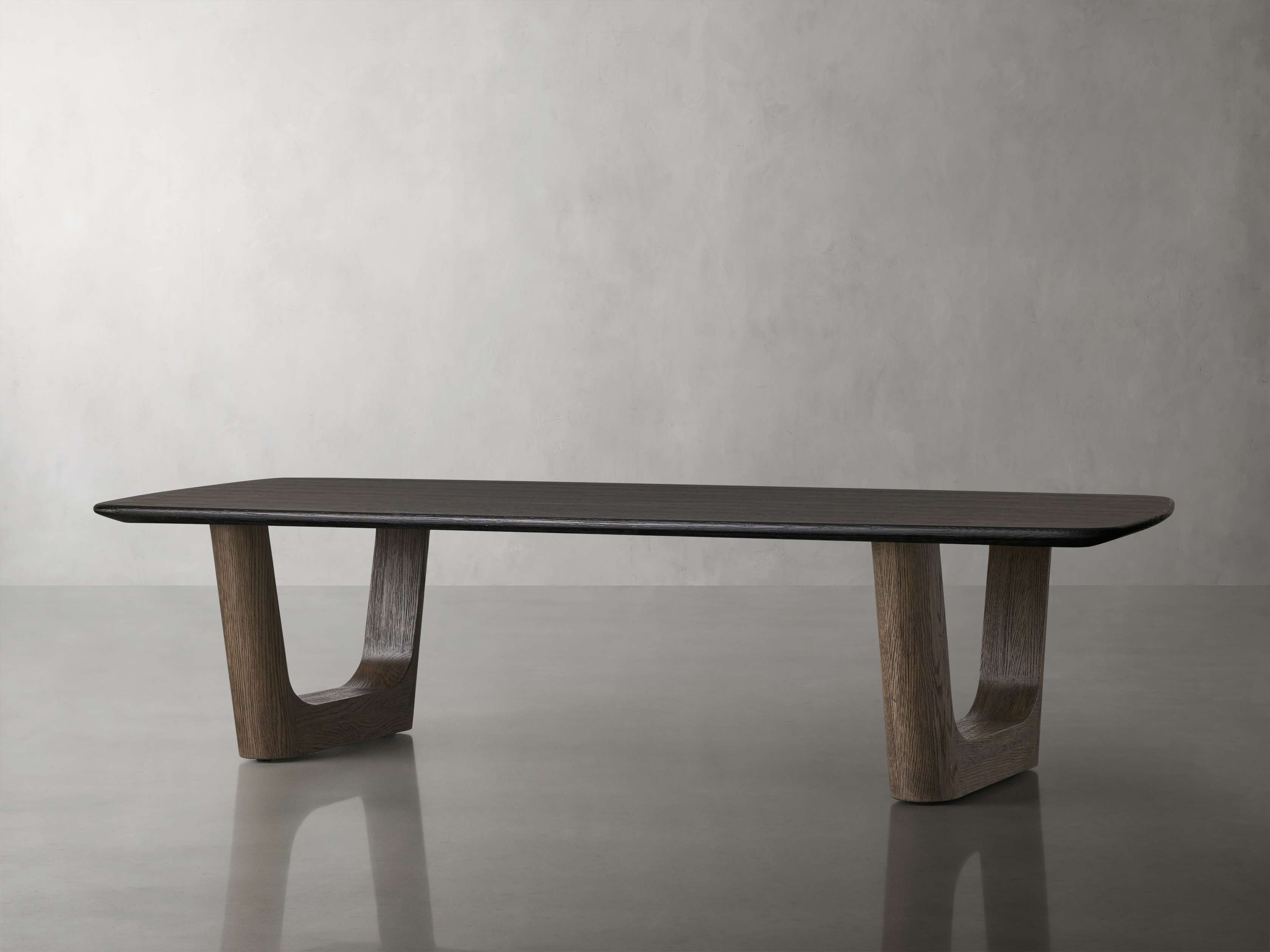Saint Germain 72" Wood Coffee Table with Rennes Base