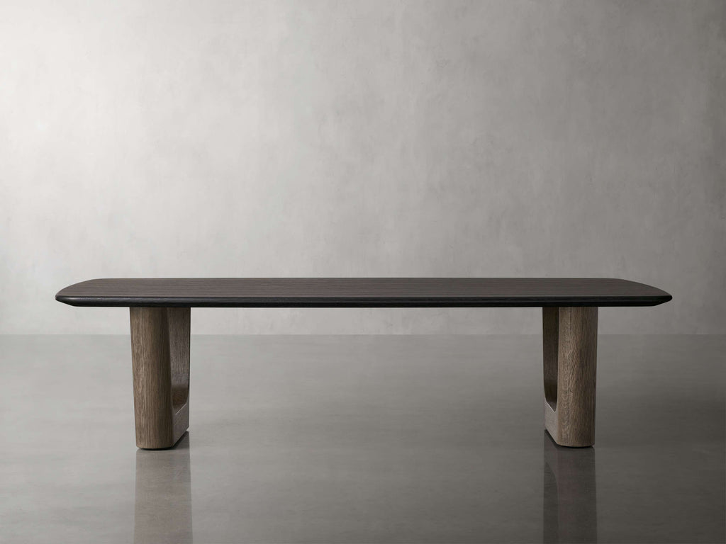 Saint Germain 72" Wood Coffee Table with Rennes Base