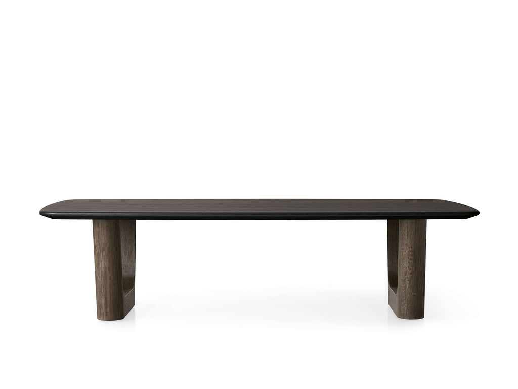 Saint Germain Wood Coffee Table with Rennes Base