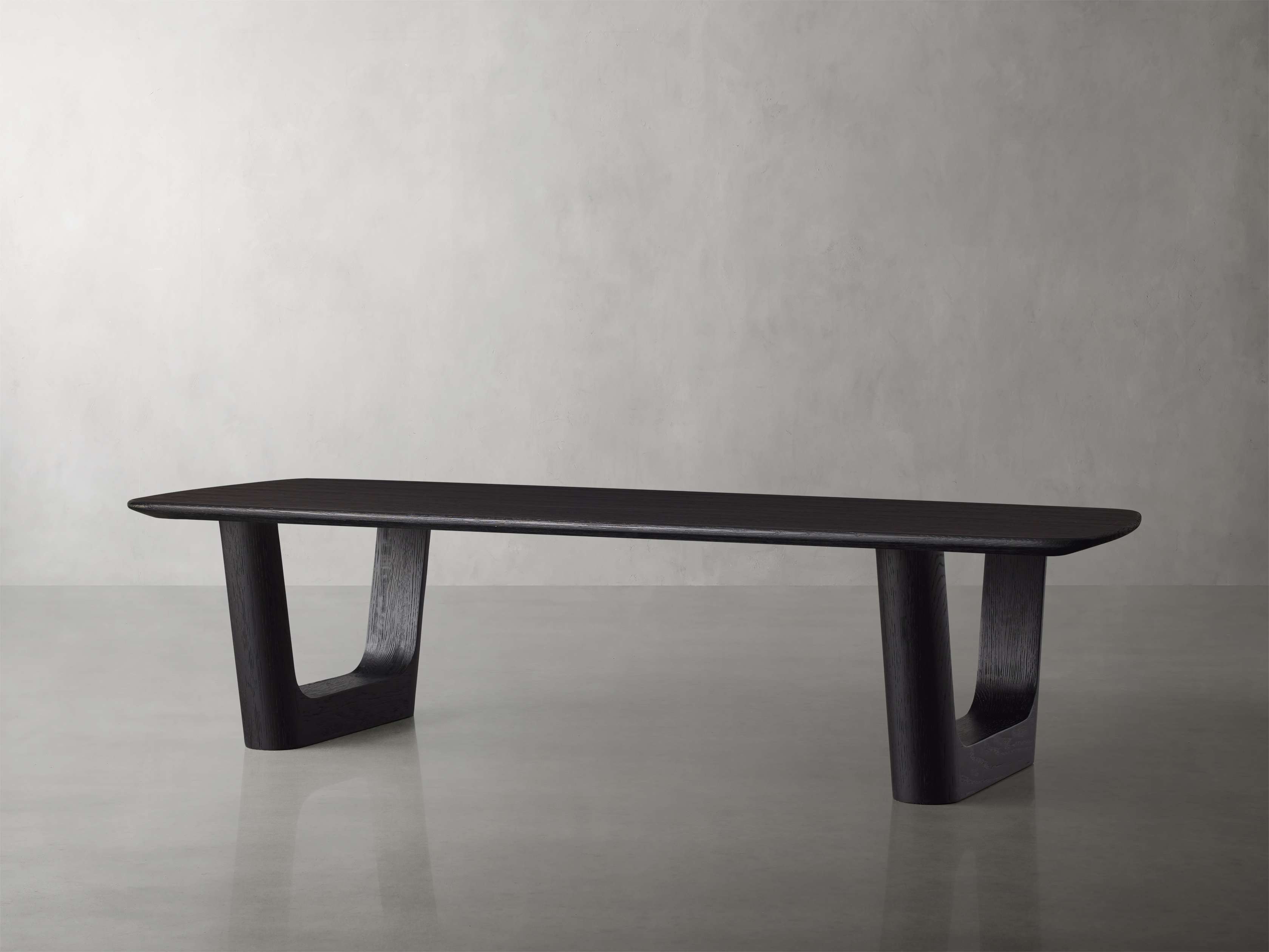 Saint Germain 72" Wood Coffee Table with Rennes Base