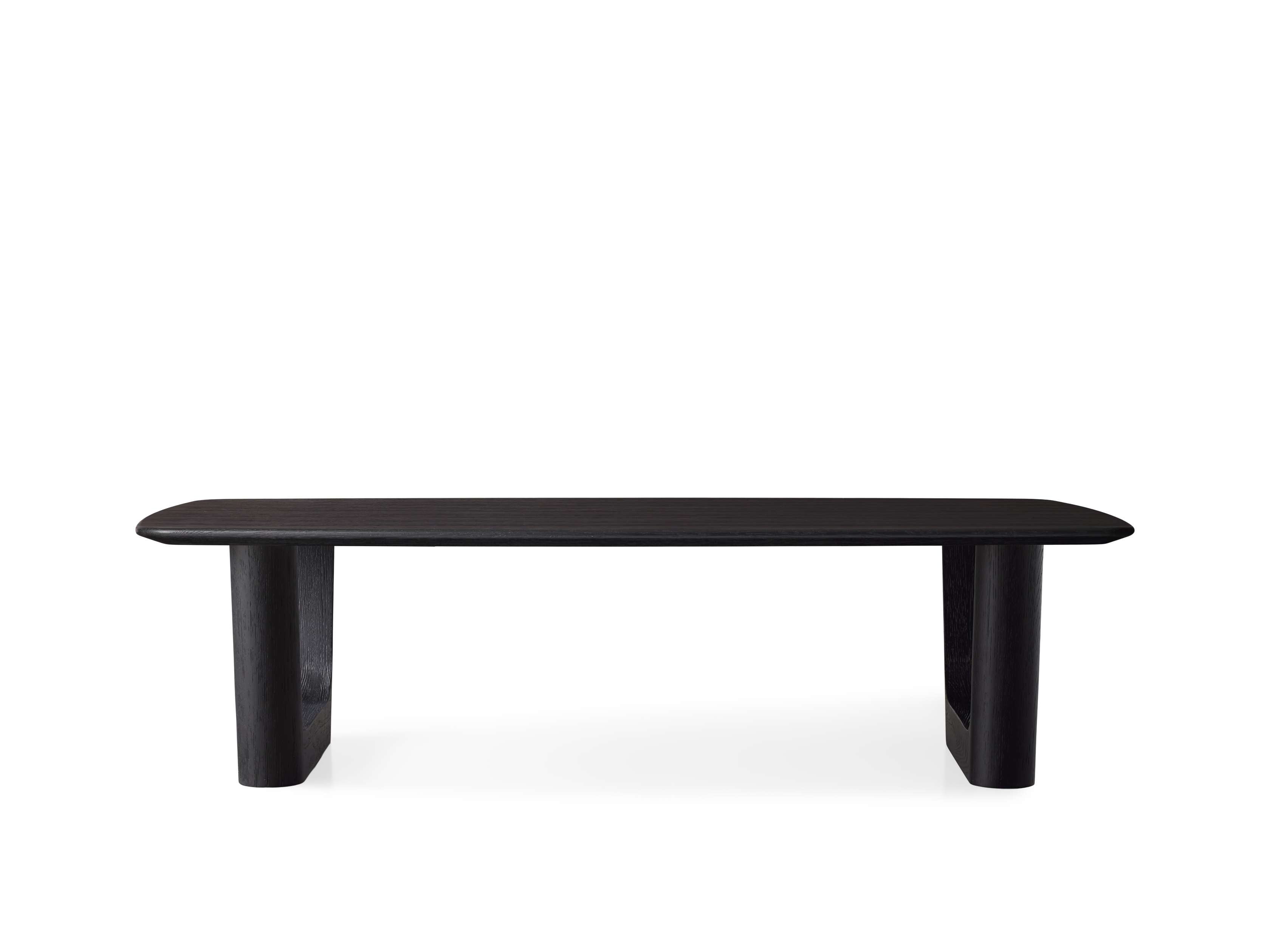 Saint Germain Wood Coffee Table with Rennes Base