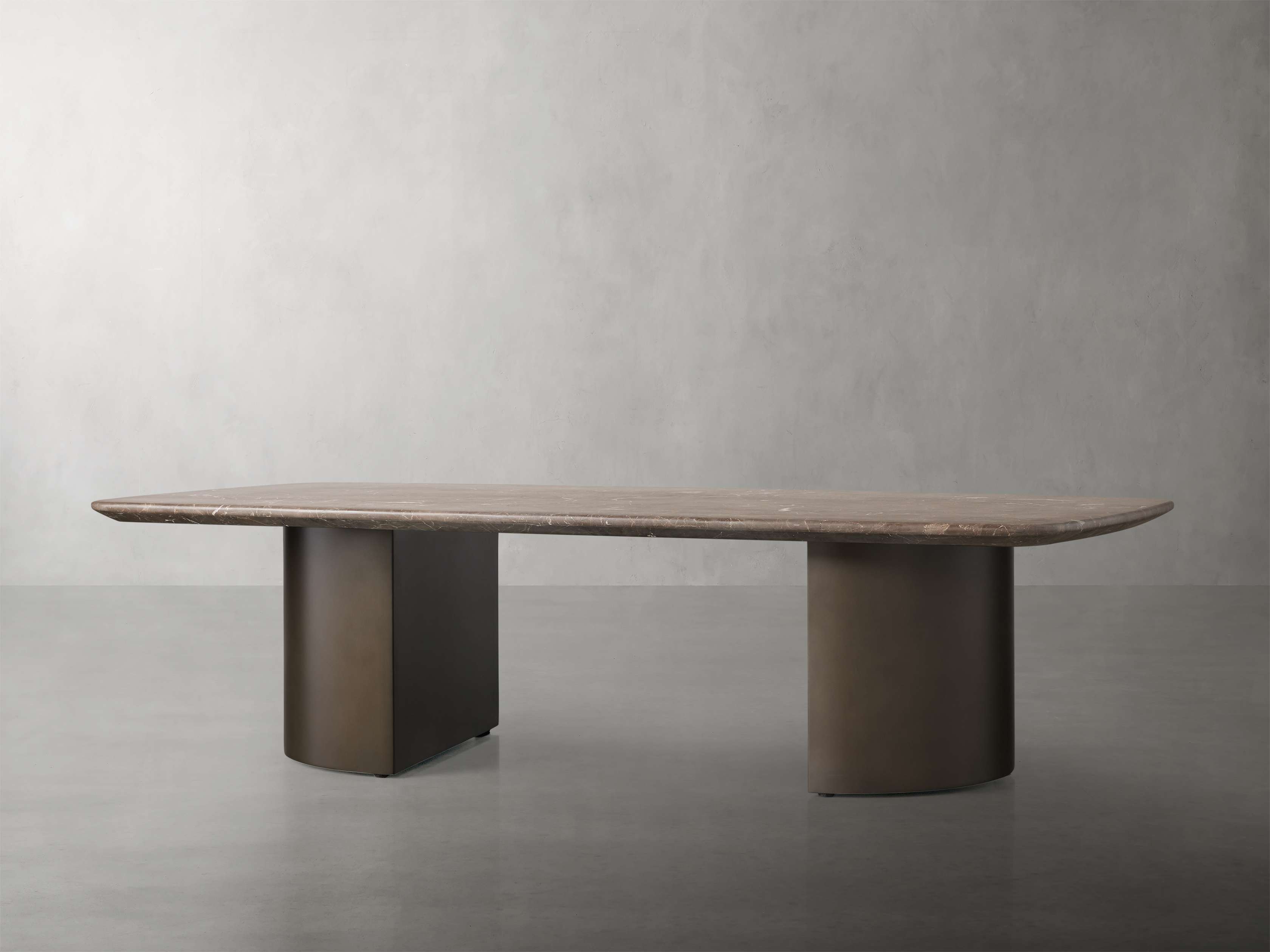 Saint Germain Coffee Table with Metal Dauphine Base