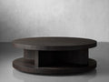 Leandro Round Coffee Table in Ebony