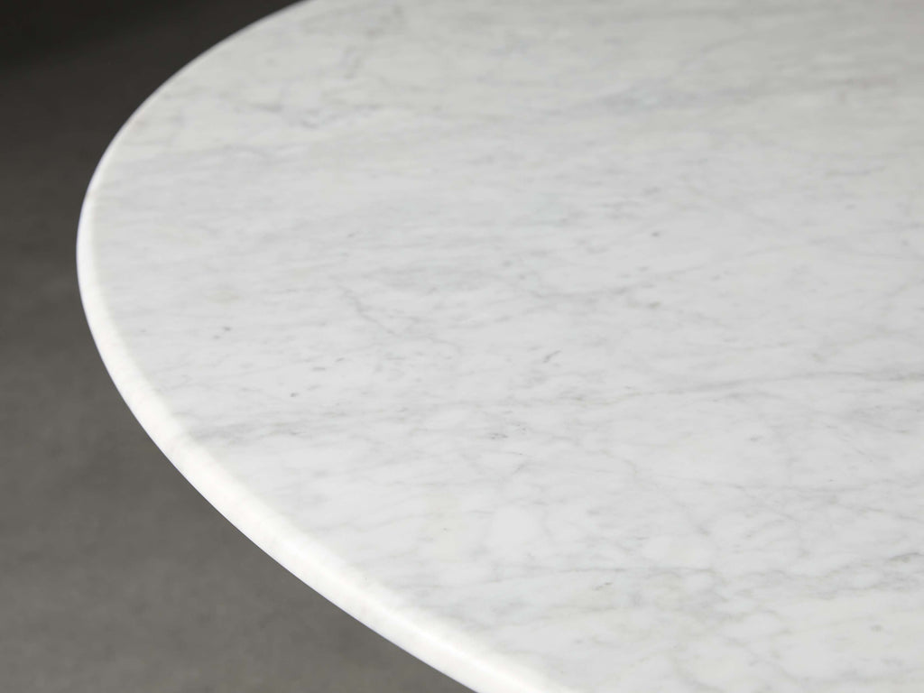 Saint Germain Round Stone Coffee Table with Rennes Base