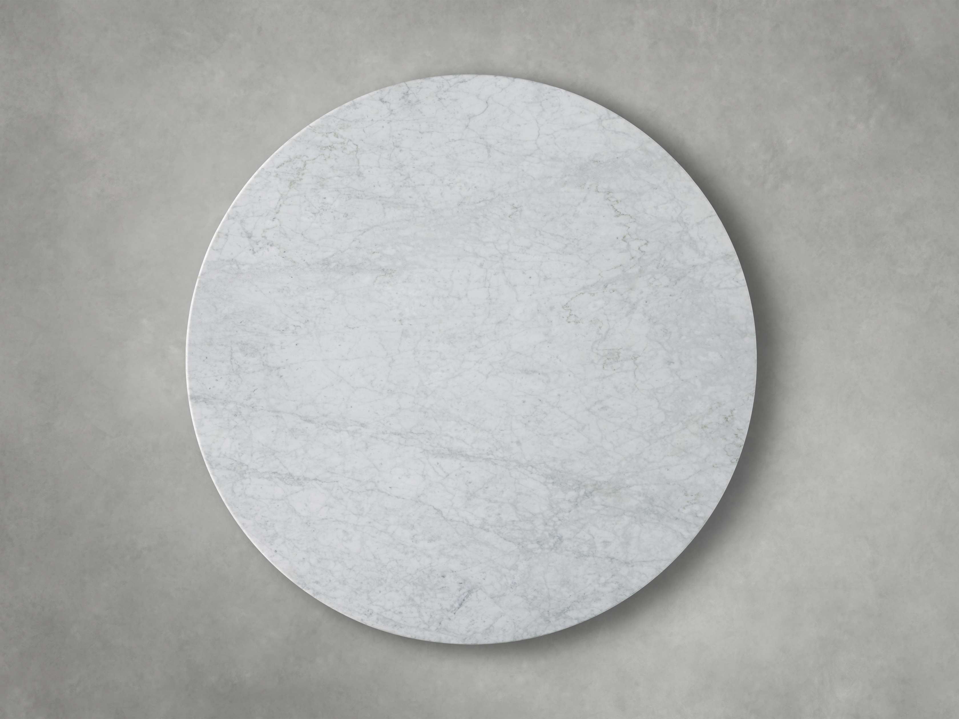 Saint Germain Round Stone Coffee Table with Rennes Base
