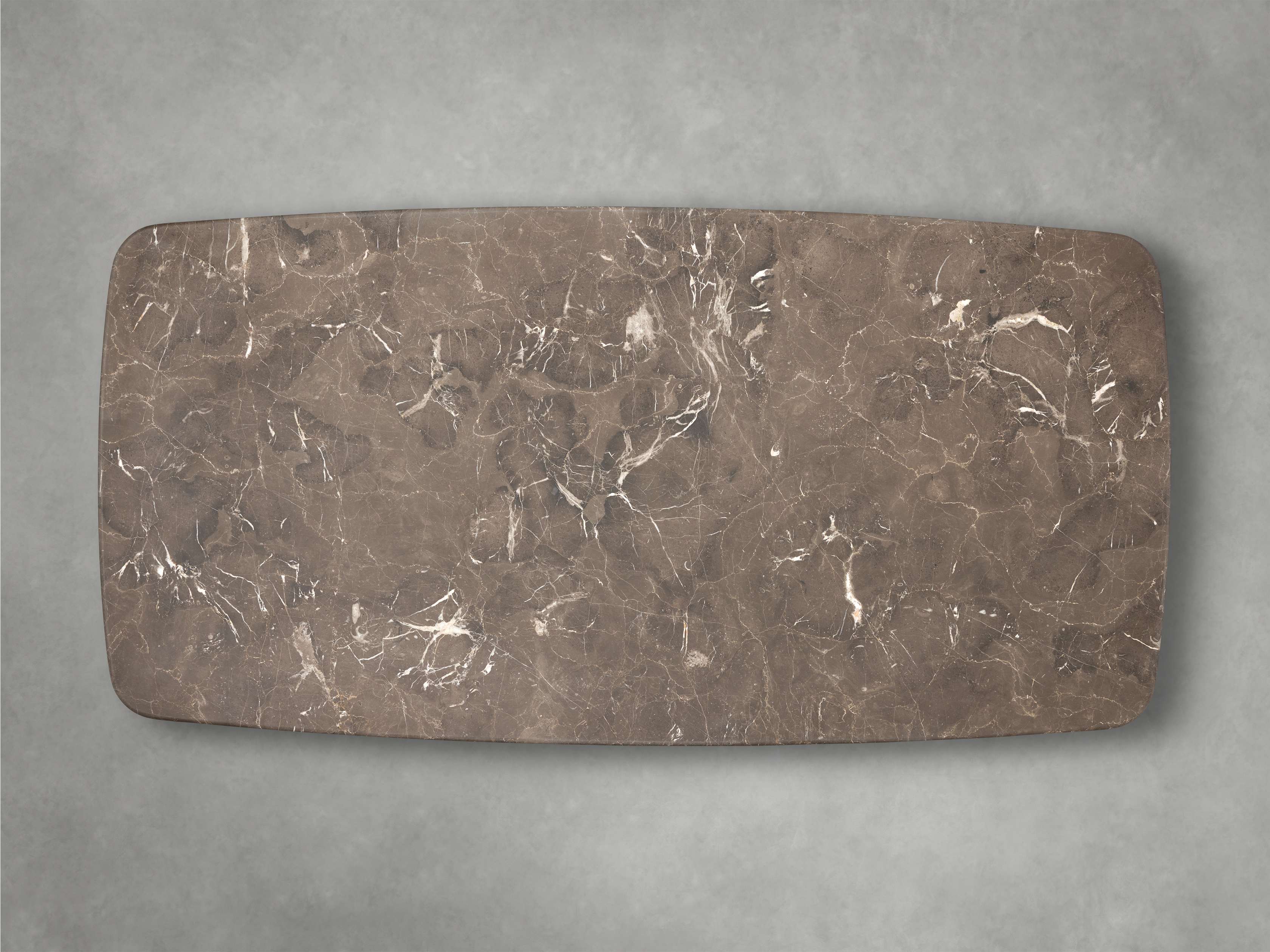 Saint Germain Stone Coffee Table with Dauphine Base