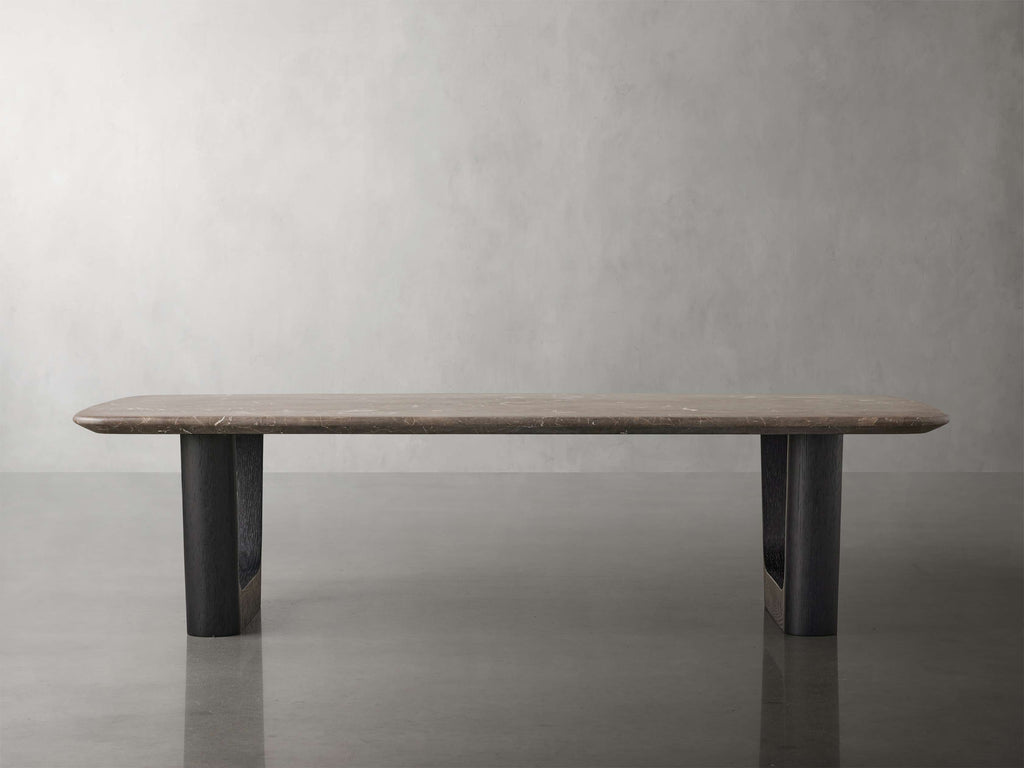 Saint Germain Stone Coffee Table with Rennes Base