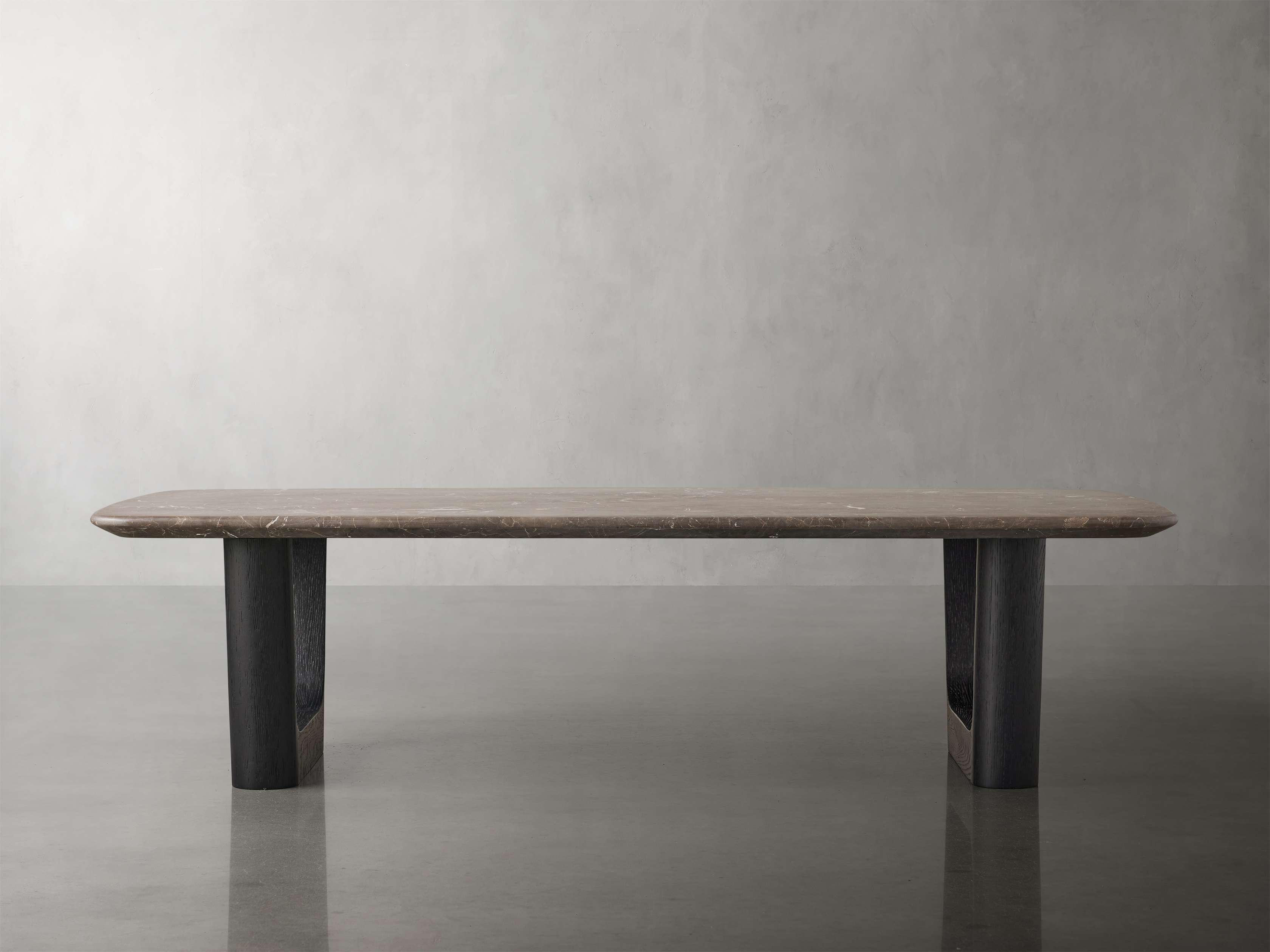 Saint Germain Stone Coffee Table with Rennes Base