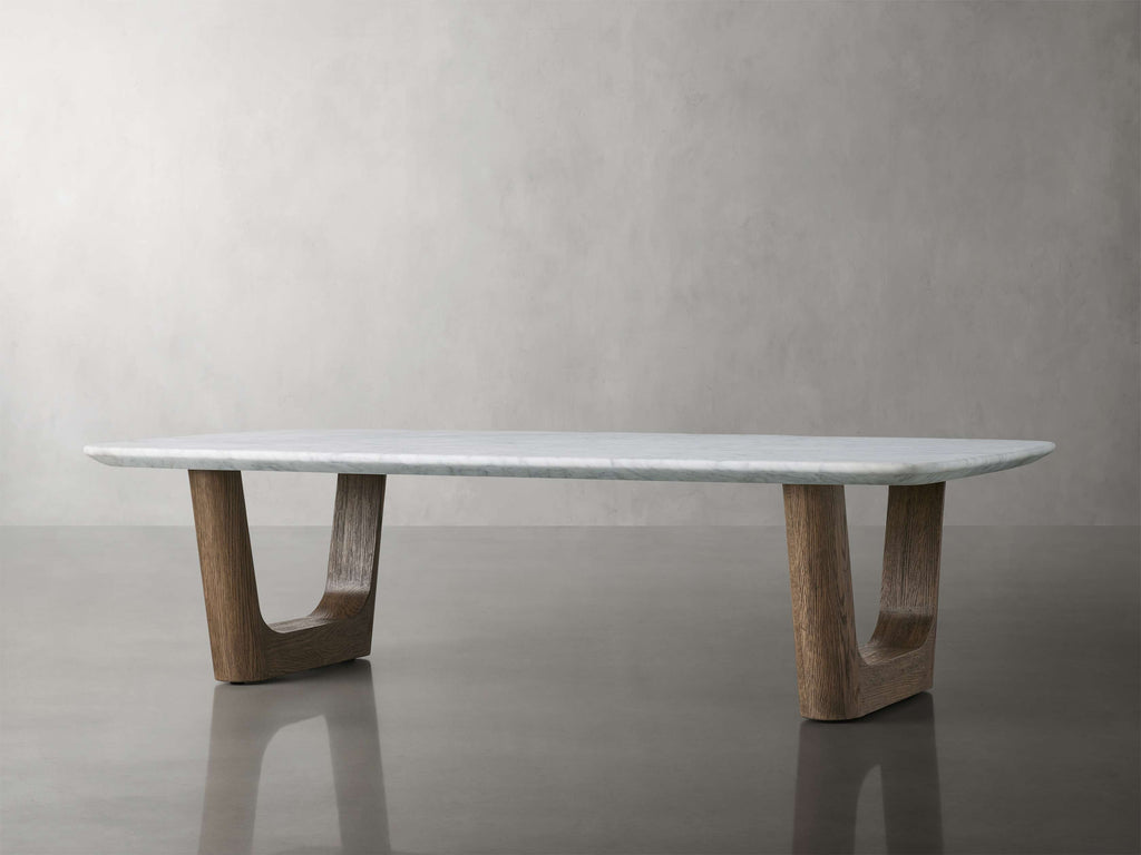 Saint Germain Stone Coffee Table with Rennes Base