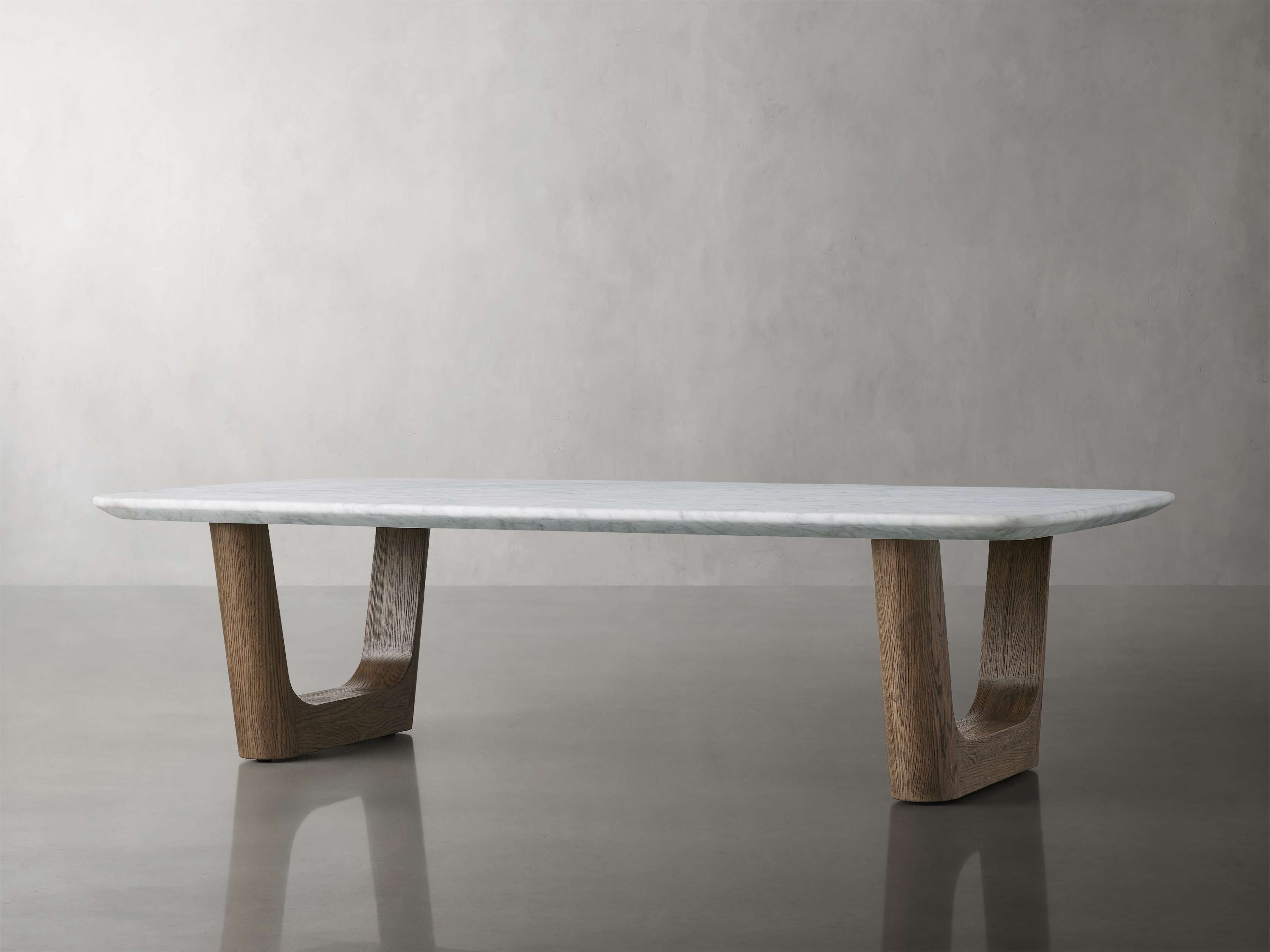Saint Germain Stone Coffee Table with Rennes Base