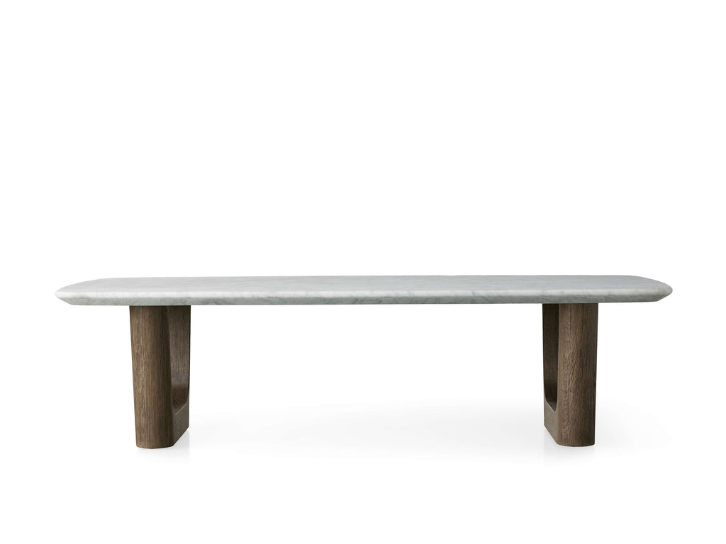 Saint Germain Stone Coffee Table with Rennes Base