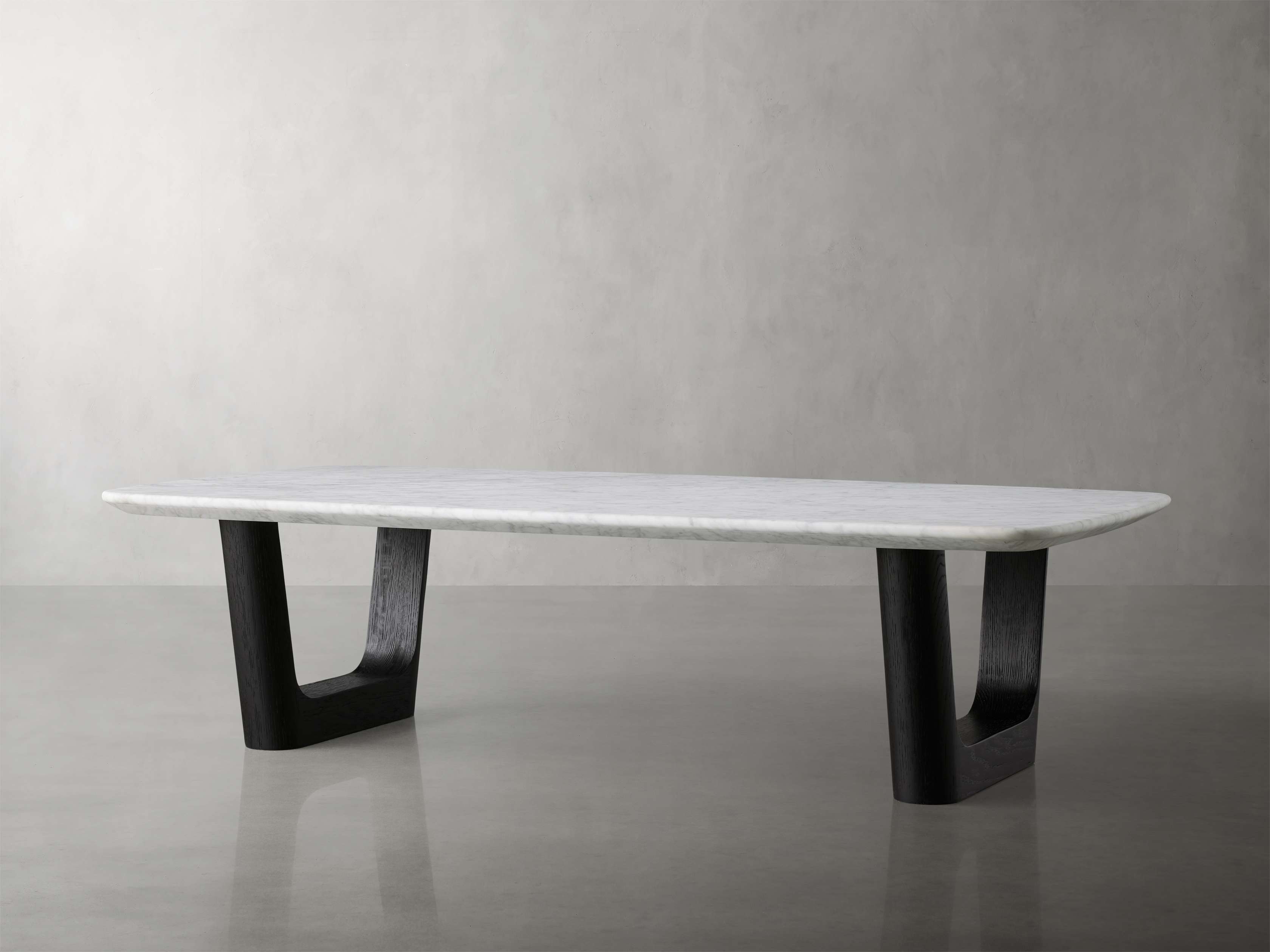 Saint Germain Stone Coffee Table with Rennes Base