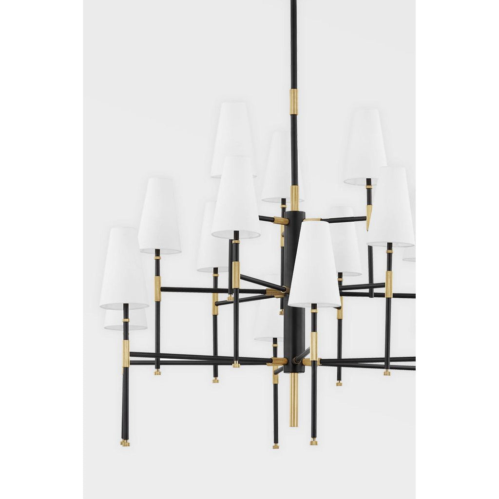 Bowery 6-Light Chandelier in Aged Old Bronze 28L x 28W x 24.5H