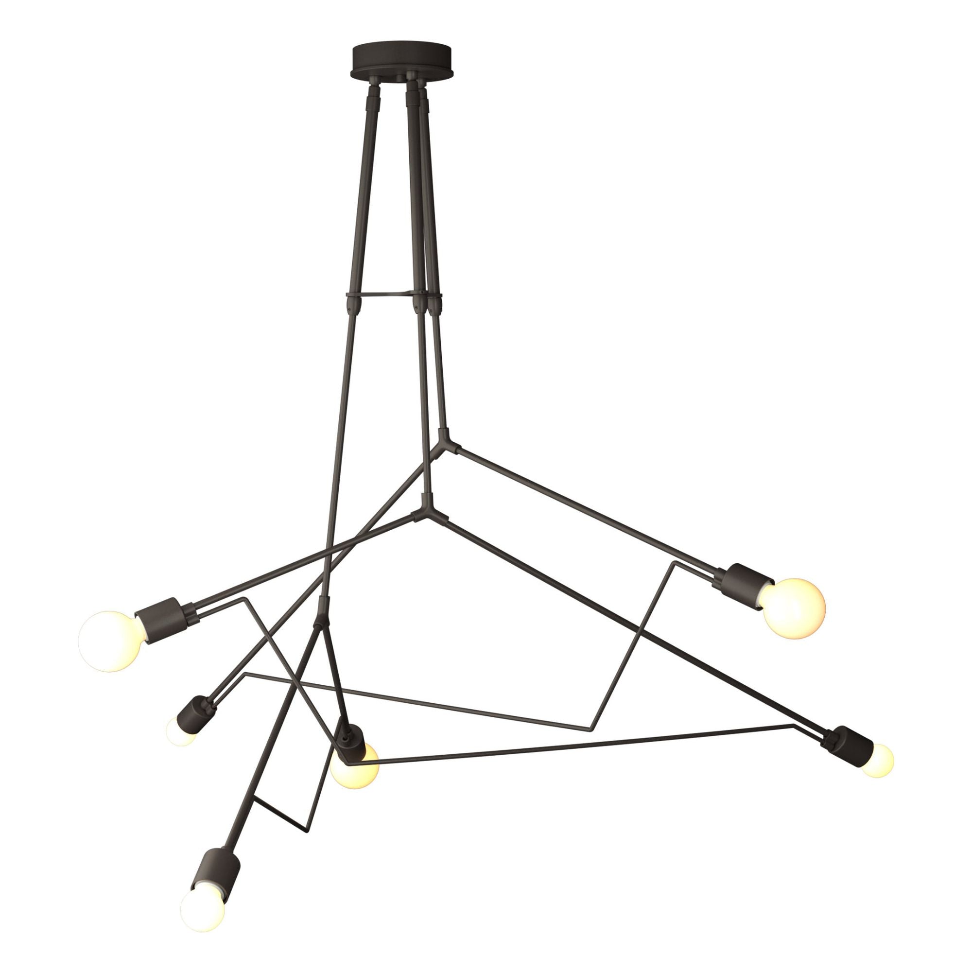 Divergence Outdoor Pendant 6-Light in Coastal Dark Smoke