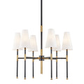 Bowery 6-Light Chandelier in Aged Old Bronze 28L x 28W x 24.5H