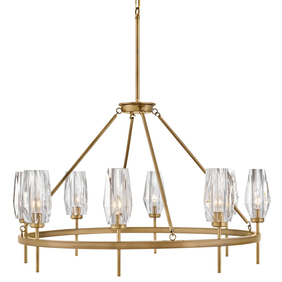 Hinkley Lighting Ana 8 Light 36" Wide Faceted Crystal Chandelier