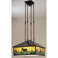 Meyda Tiffany 3 Light 17-1/2" Wide Pendant with Handmade Shade