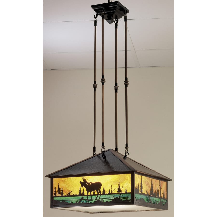 Meyda Tiffany 3 Light 17-1/2" Wide Pendant with Handmade Shade