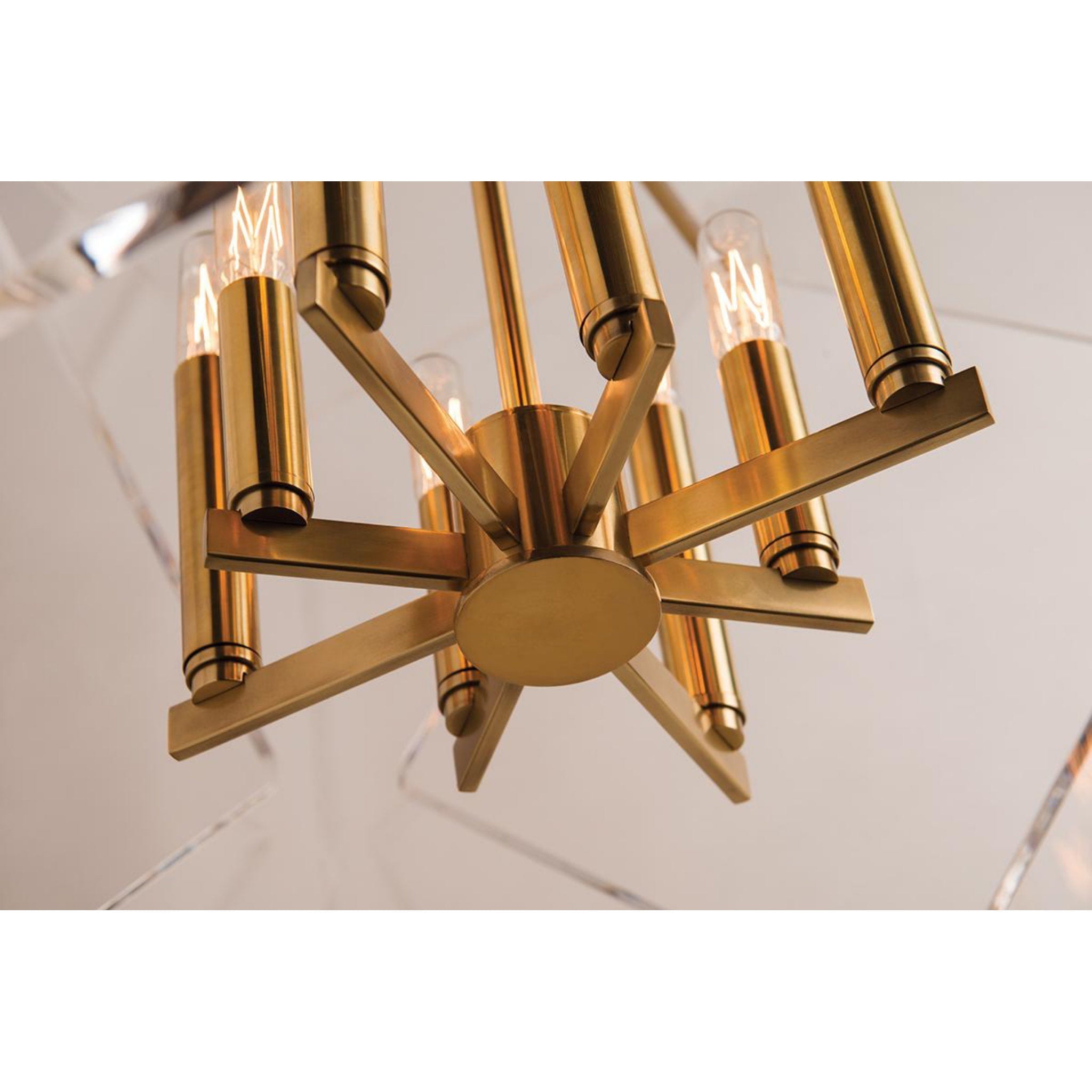 Travis 8-Light Chandelier in Polished Nickel 24L x 24W x 32H