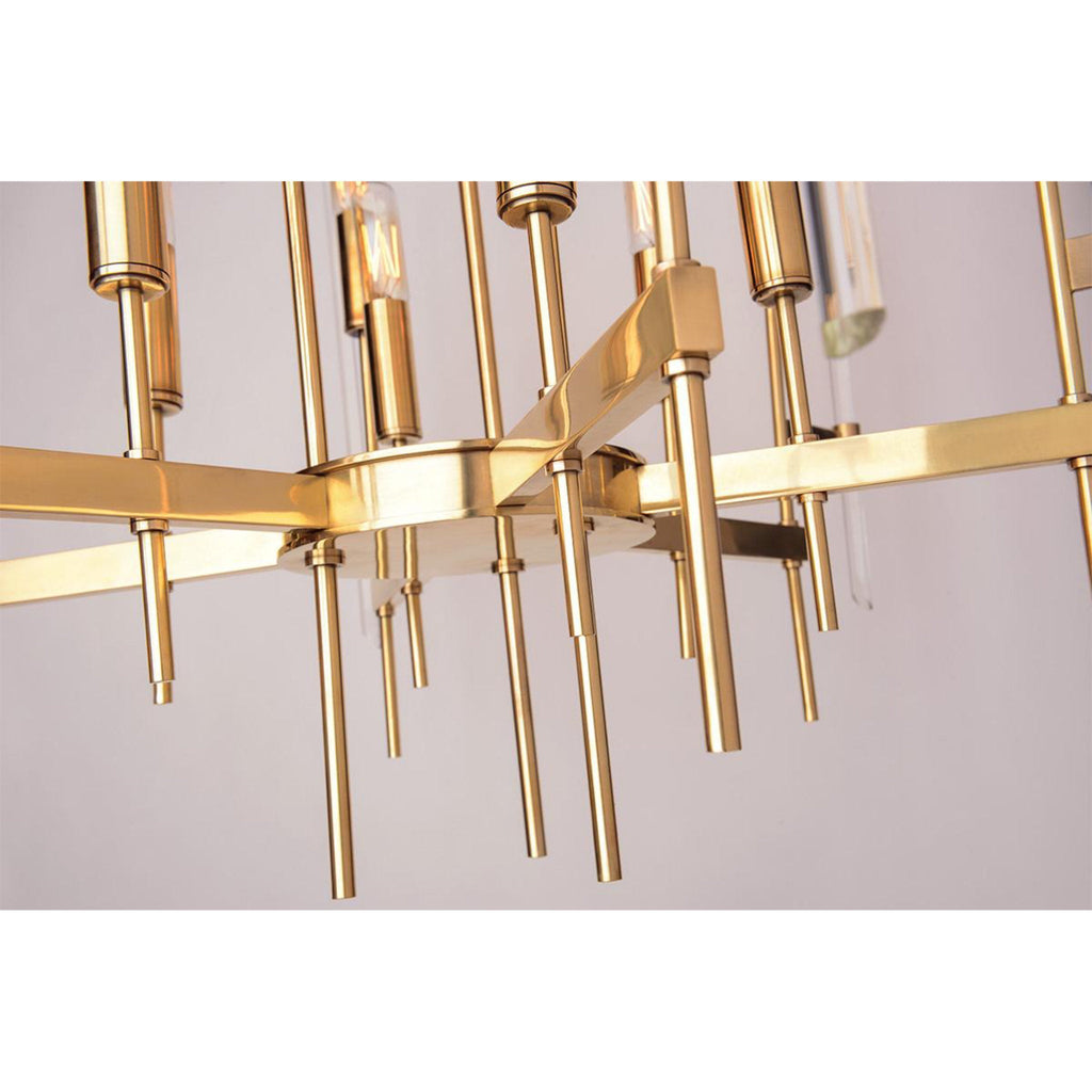 Bari 12-Light Chandelier in Polished Nickel 24L x 24W x 26.5H