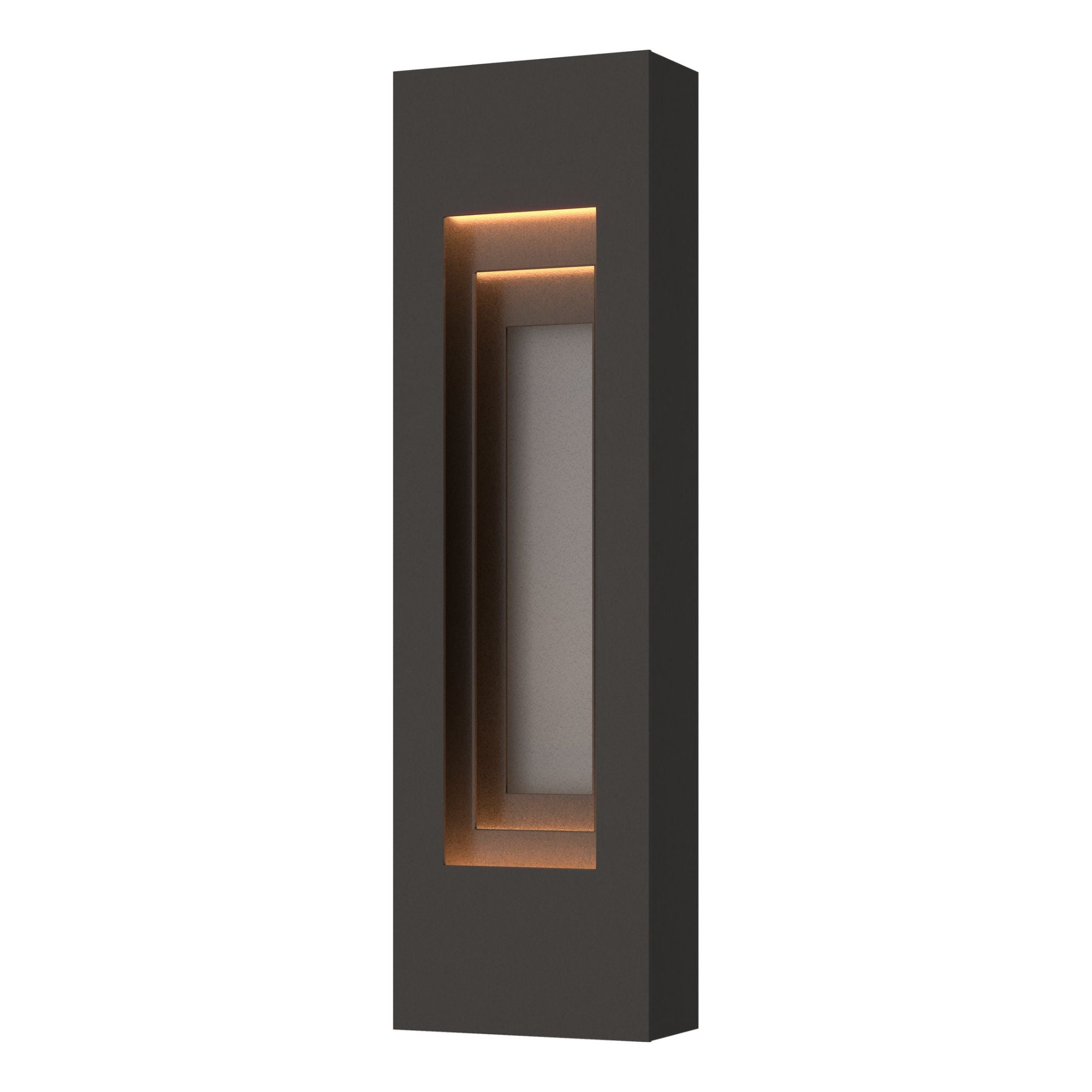 Procession Small Outdoor Sconce 2-Light Coastal Burnished Steel Accent in Coastal Oil Rubbed Bronze
