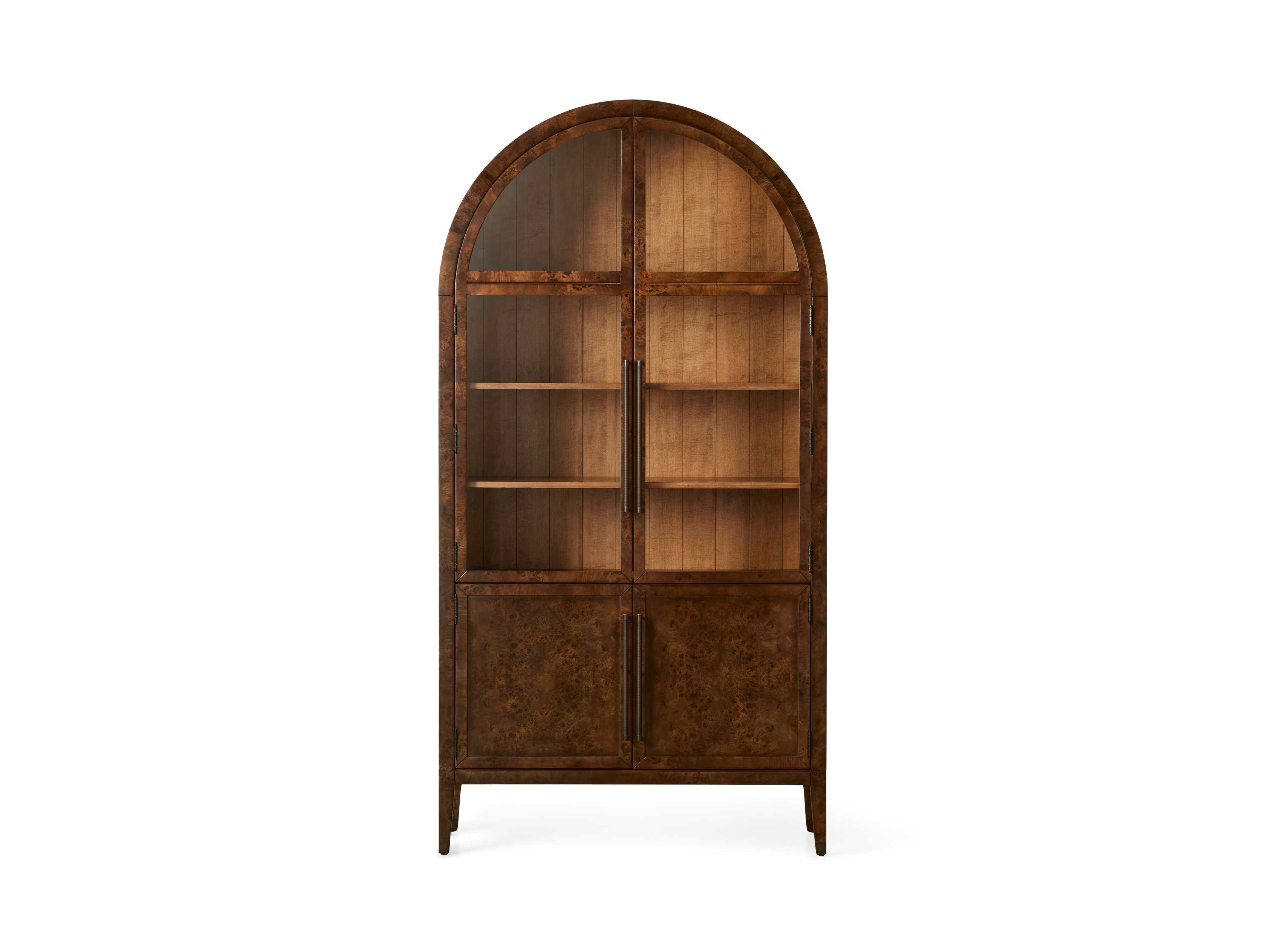 Hattie Burl Glass Cabinet