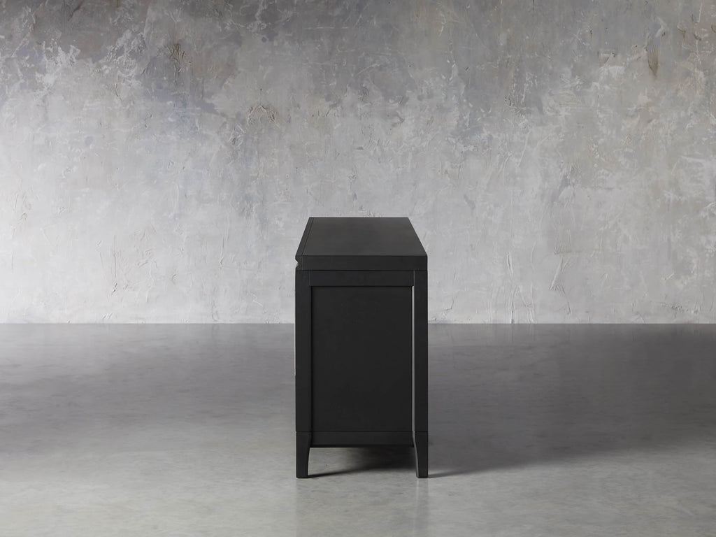 Rowan Media Console with Reeded Glass Doors
