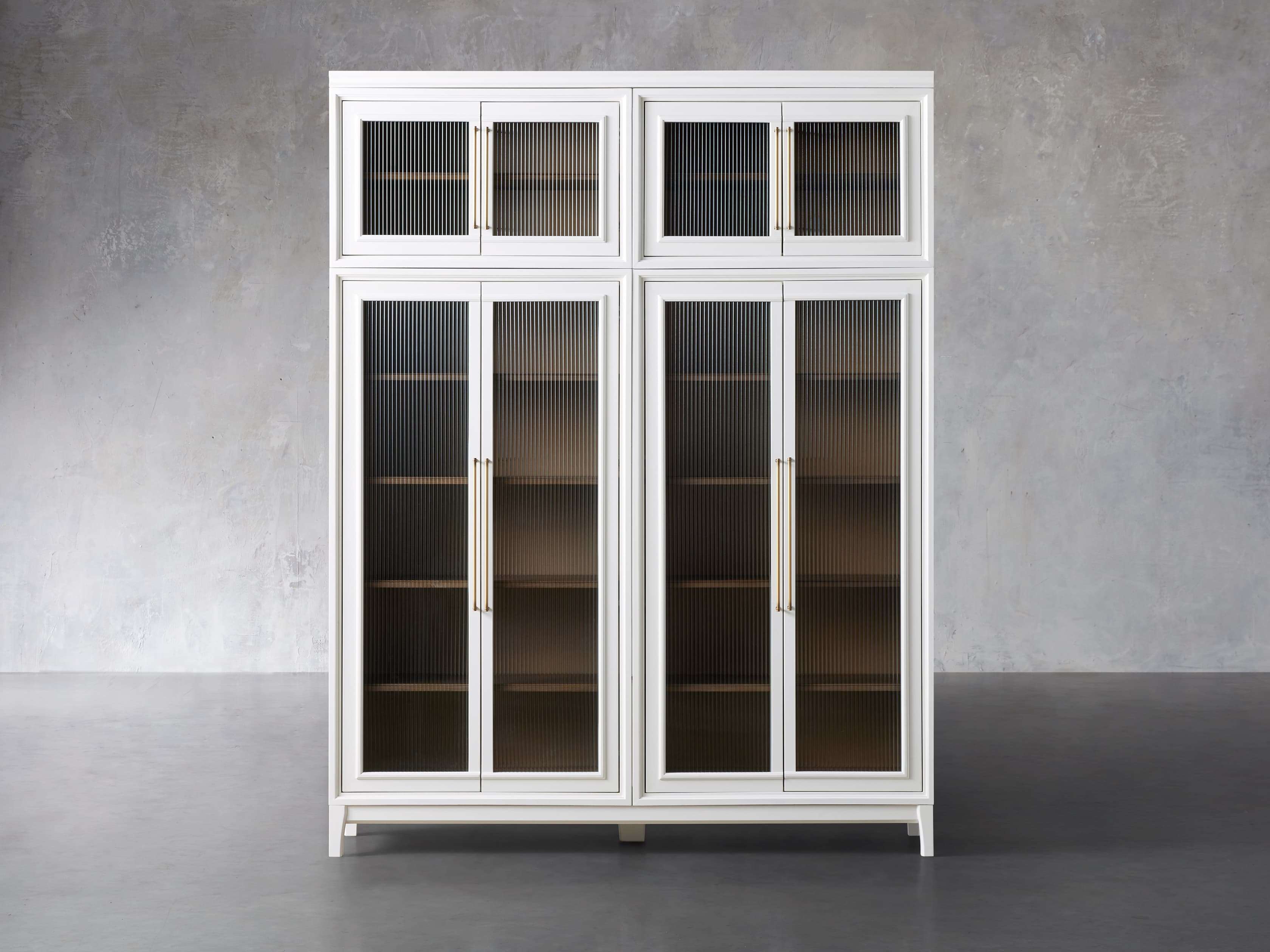 Rowan Modular Stacked Glass Cabinet
