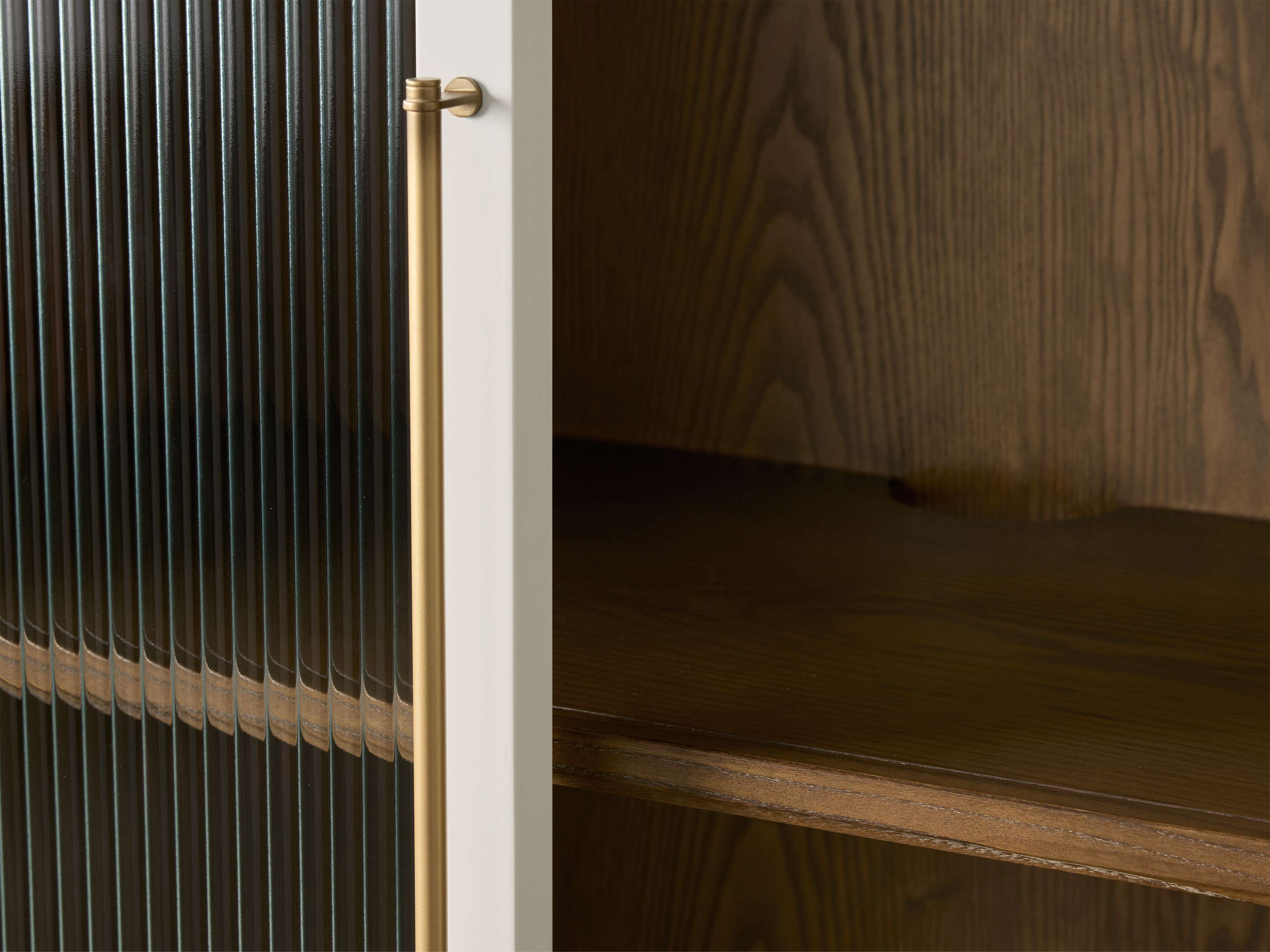 Rowan Media Console with Reeded Glass Doors