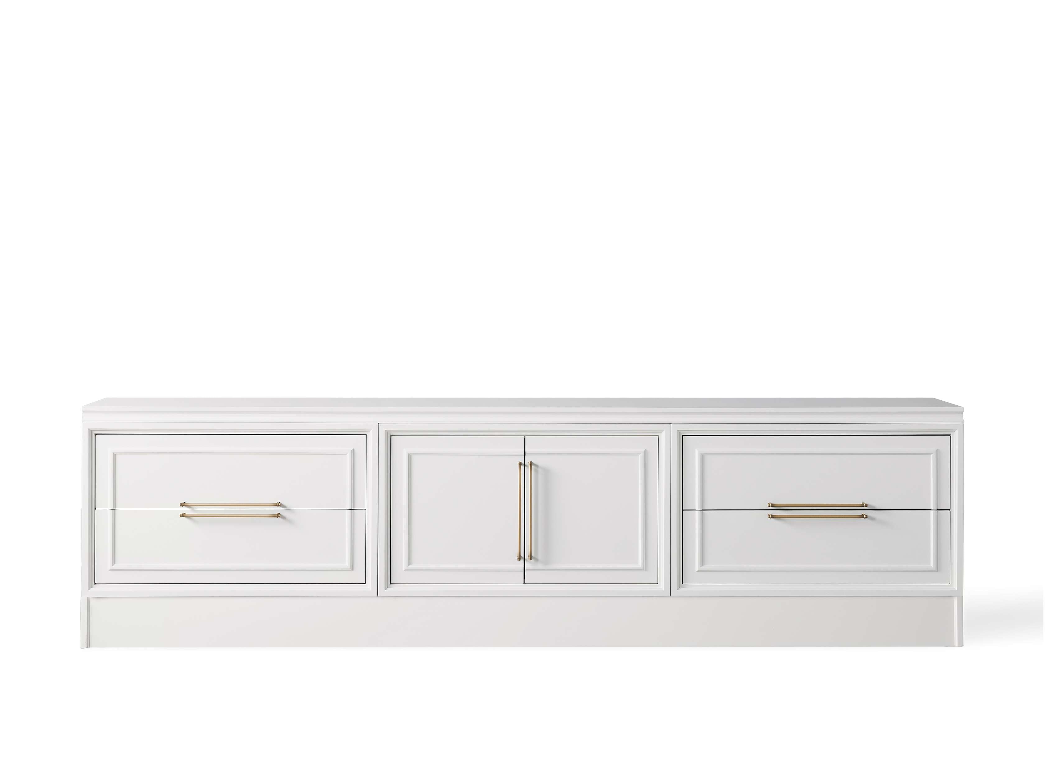 Rowan Modular Wood Door Plinth Media Console