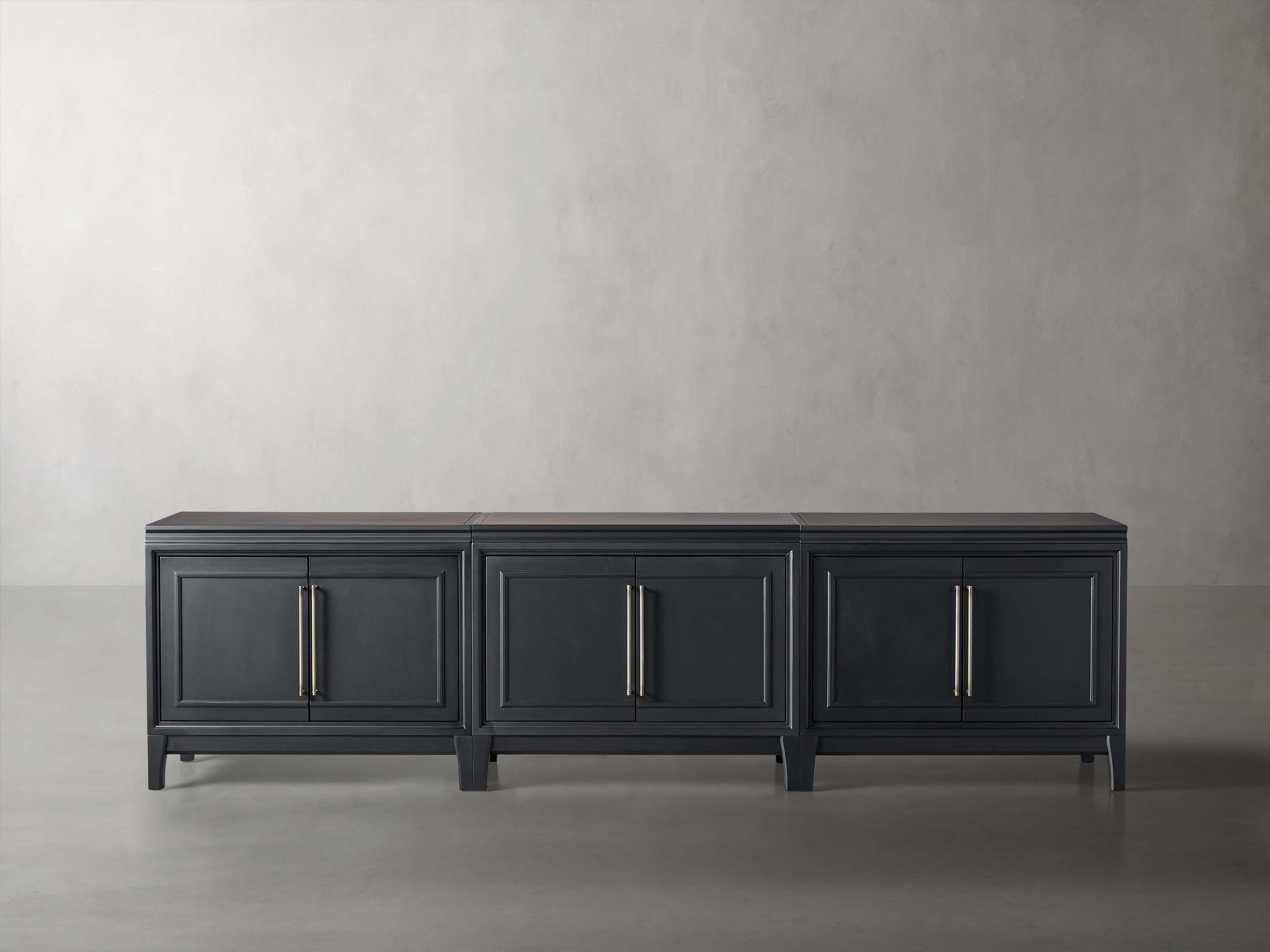 Rowan Media Console with Wood Doors