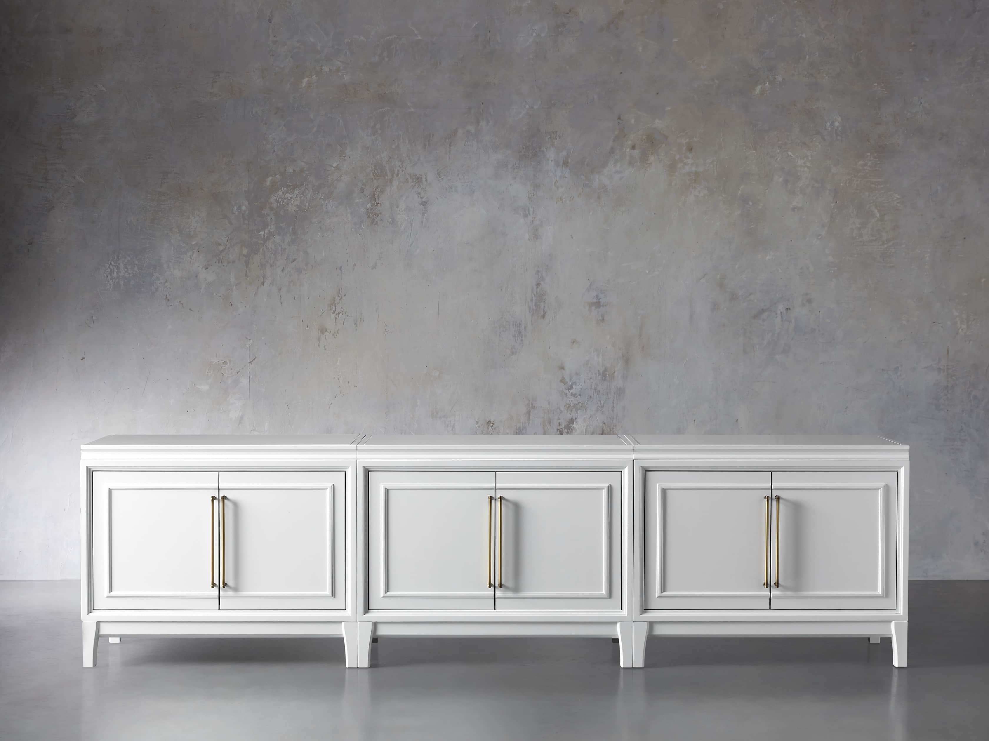 Rowan Modular Media Console with Wood Doors