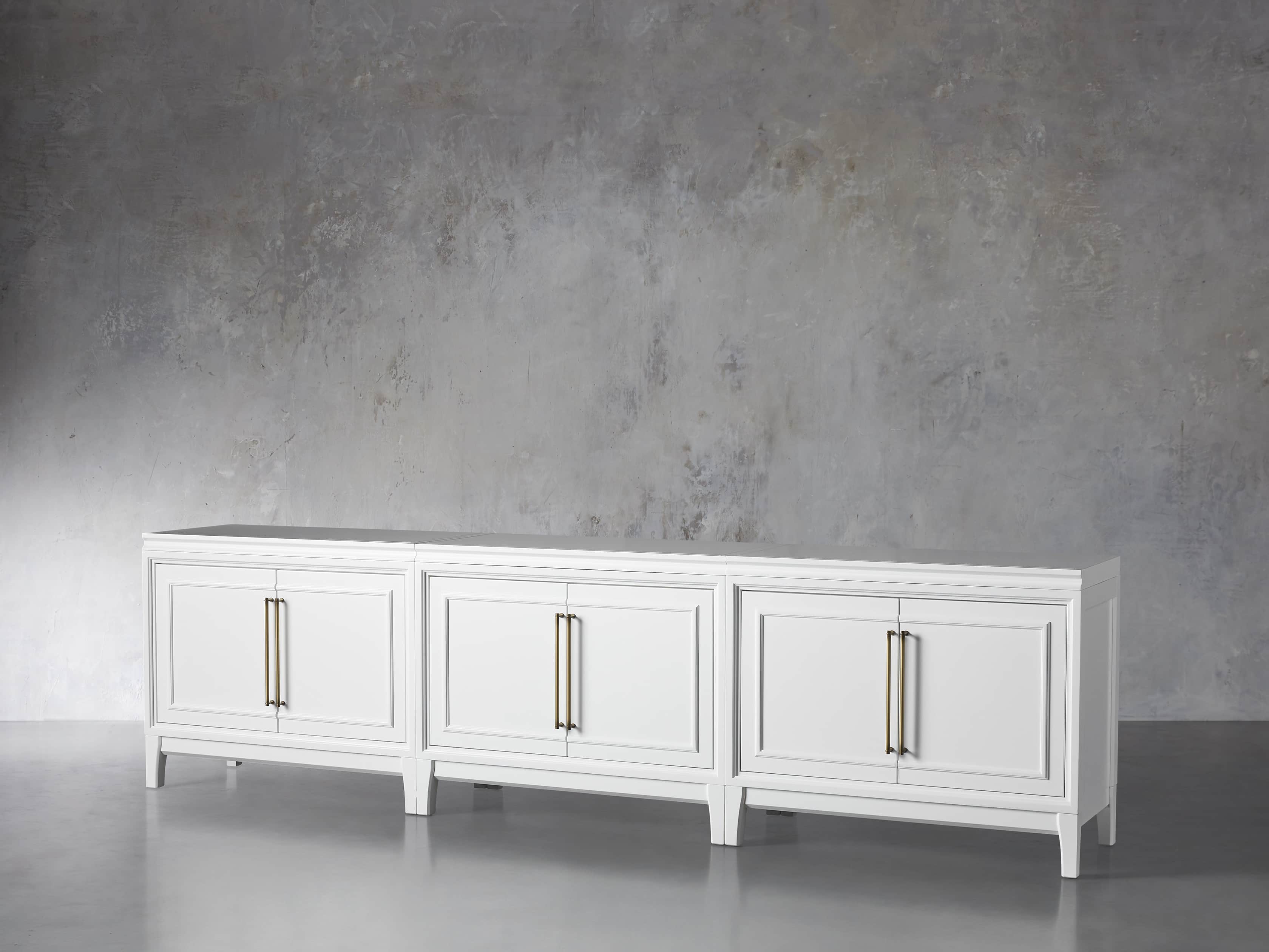 Rowan Modular Media Console with Wood Doors