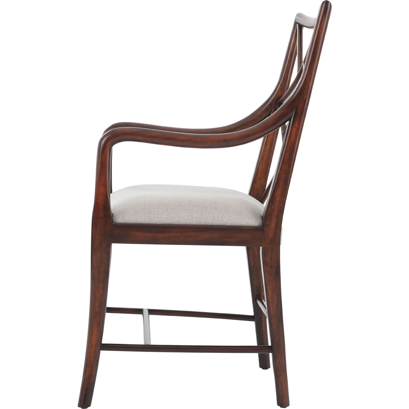 Theodore Alexander A Delicate Trellis Armchair - Set of 2
