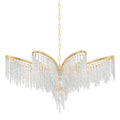 Pandora 9-Light Chandelier in Gold Leaf 48L x 48W x 26.5H