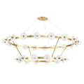 Austen 30-Light Chandelier in Aged Brass 58L x 58W x 36.5H