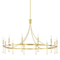 Gates 12-Light Chandelier in Aged Brass 50.5L x 50.5W x 31.75H